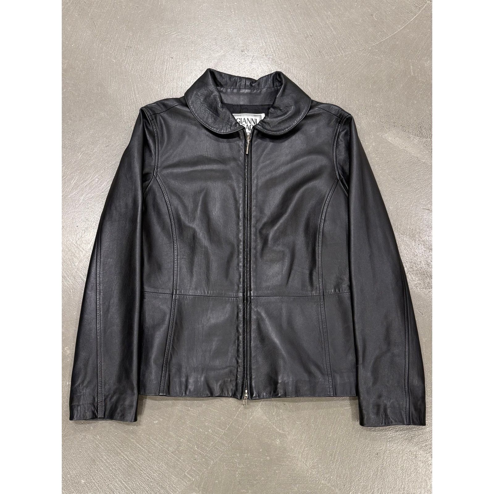 Versace 1990s Gianni Versace leather zip jacket Size US L / EU 52-54 / 3 - 1 Thumbnail