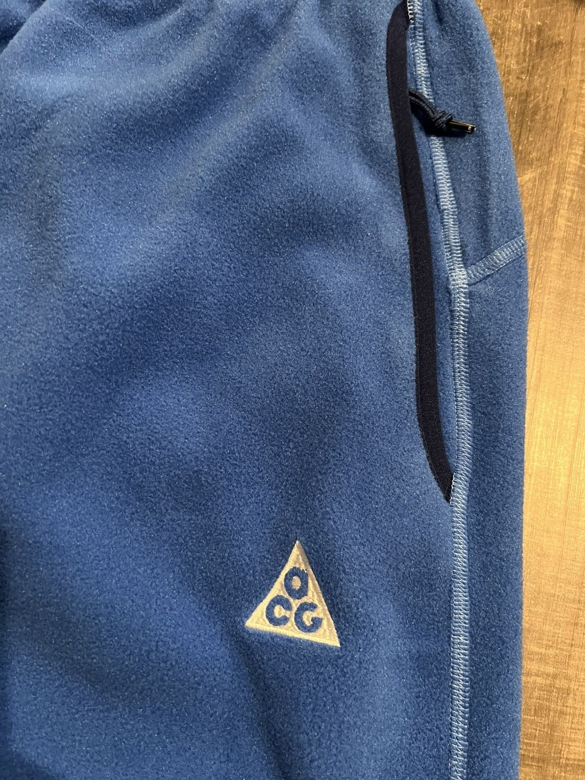 Nike ACG Size M Nike Womens ACG Blue Wolf Tree Polartec Fleece Pants Size US 32 / EU 48 - 3 Thumbnail