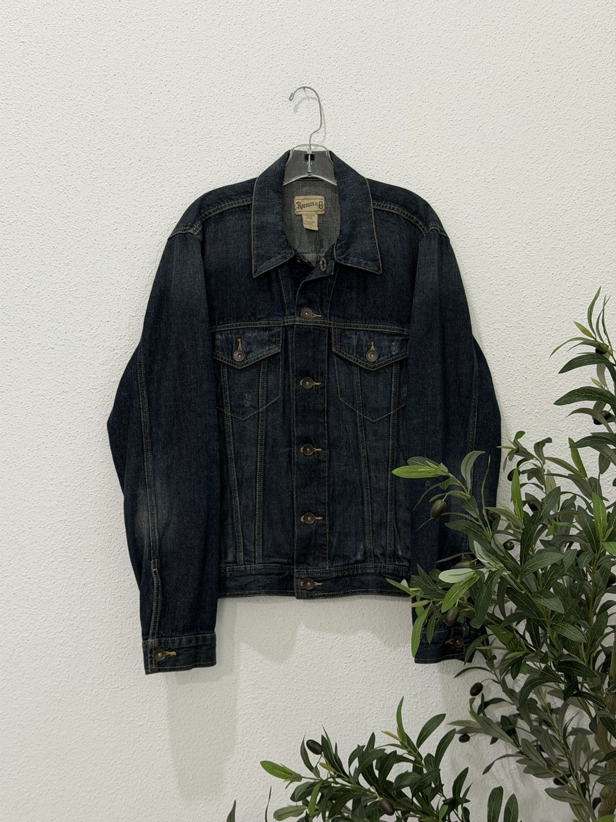 Sears Vintage 90s Roebuck & Co. Jean Jacket Size Medium Size US M / EU 48-50 / 2 - 1 Thumbnail