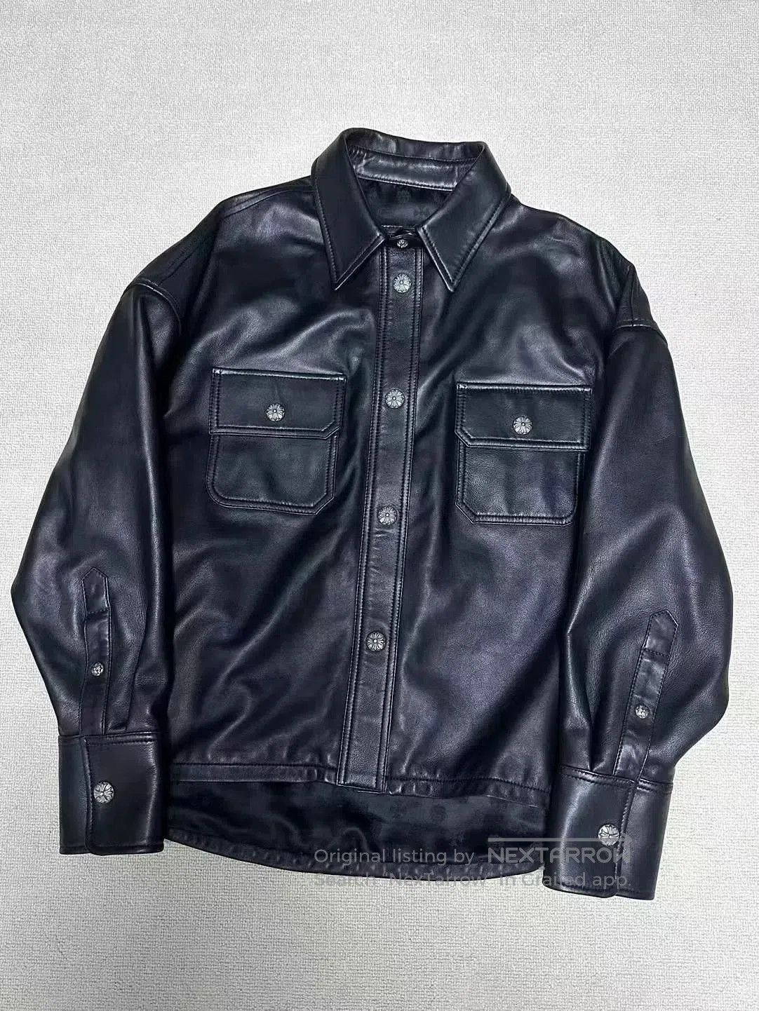 Chrome Hearts chrome hearts black leather work dog jacket. Size US S / EU 44-46 / 1 - 1 Thumbnail