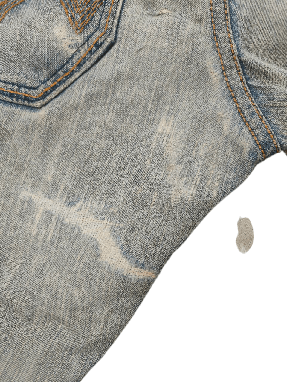 Vintage Vintage Edwin Ripped Distressed Denim Size US 30 / EU 46 - 8 Thumbnail