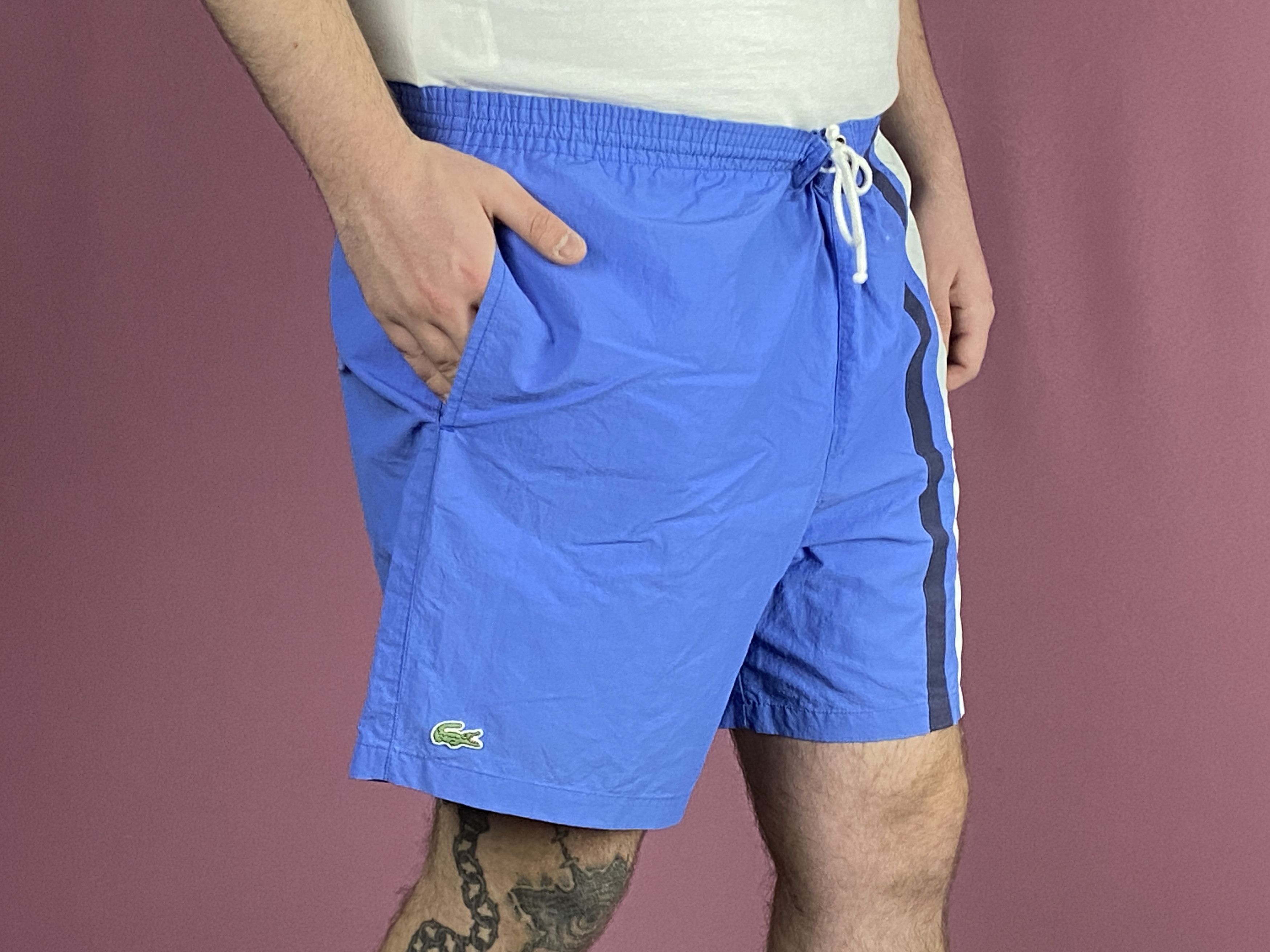 Lacoste × Vintage 90s Lacoste Vintage Men's Shorts - XL Size US 36 / EU 52 - 3 Thumbnail
