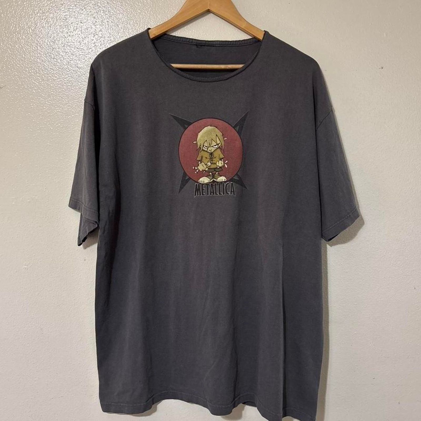 Giant Vintage 90s Metallica Rabbit Kid Squindo Graphic Band Tee Size US L / EU 52-54 / 3 - 1 Thumbnail