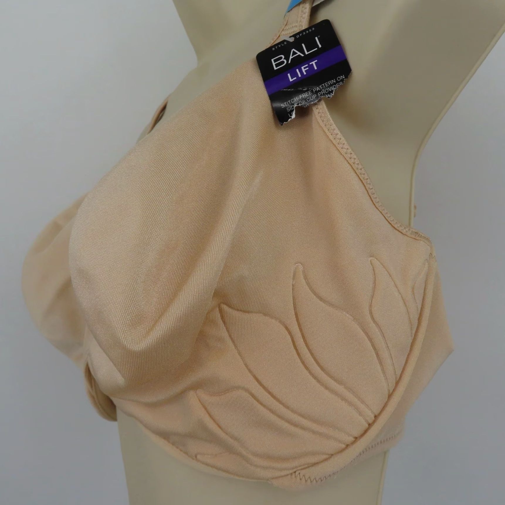 Vintage Bali Live It Up Seamless Underwire Bra 42DDD Beige Plus Size Women NEW Size ONE SIZE - 4 Thumbnail