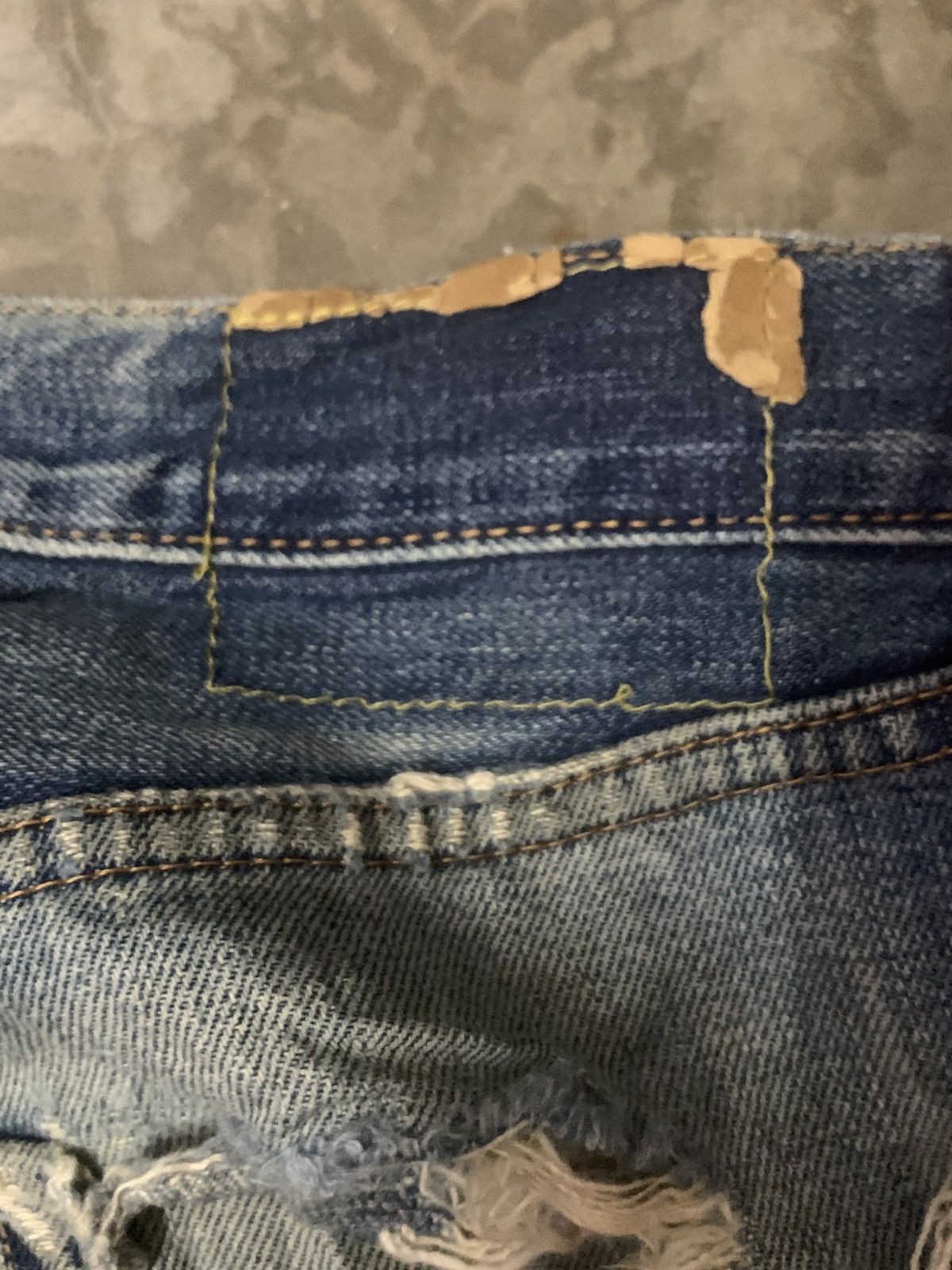 Denime Denime Distress Denim Selvedge Jeans Size US 29 - 9 Thumbnail