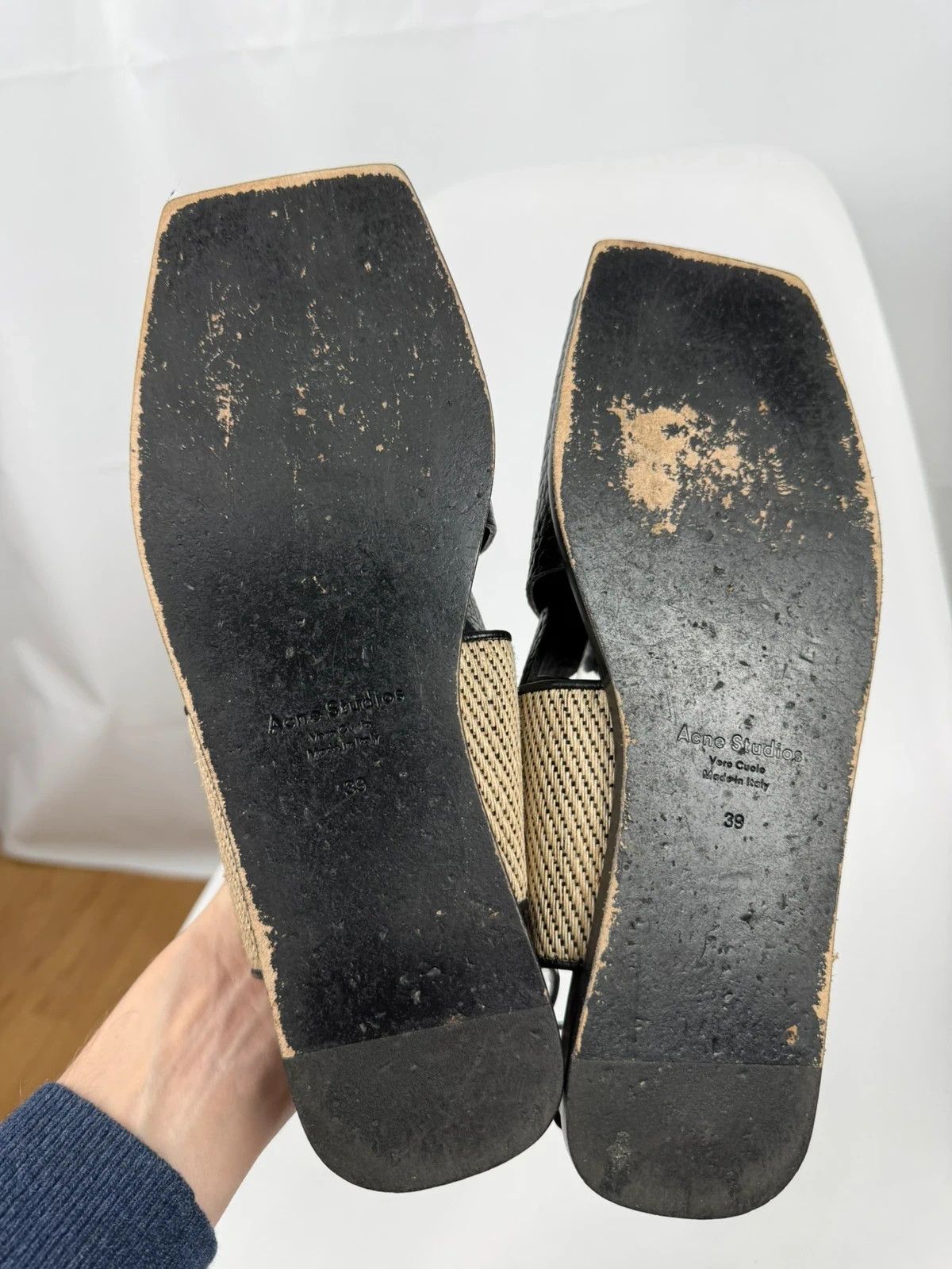 Acne Studios Acne Studios Fera Sandals Square Toe size 39 Size US 9 / IT 39 - 7 Thumbnail