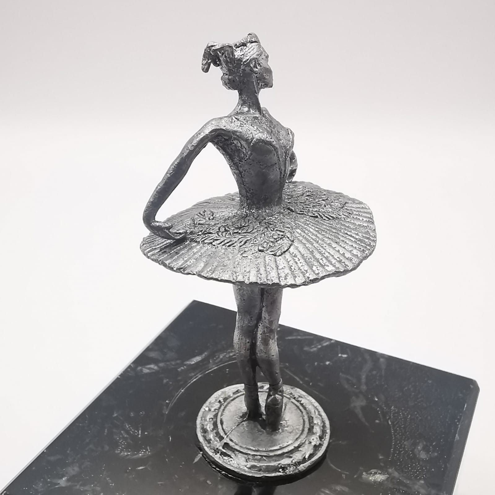 Vintage Vintage Figurine "Ballerina" Handmade Tin,Marble 375g Size ONE SIZE - 3 Thumbnail