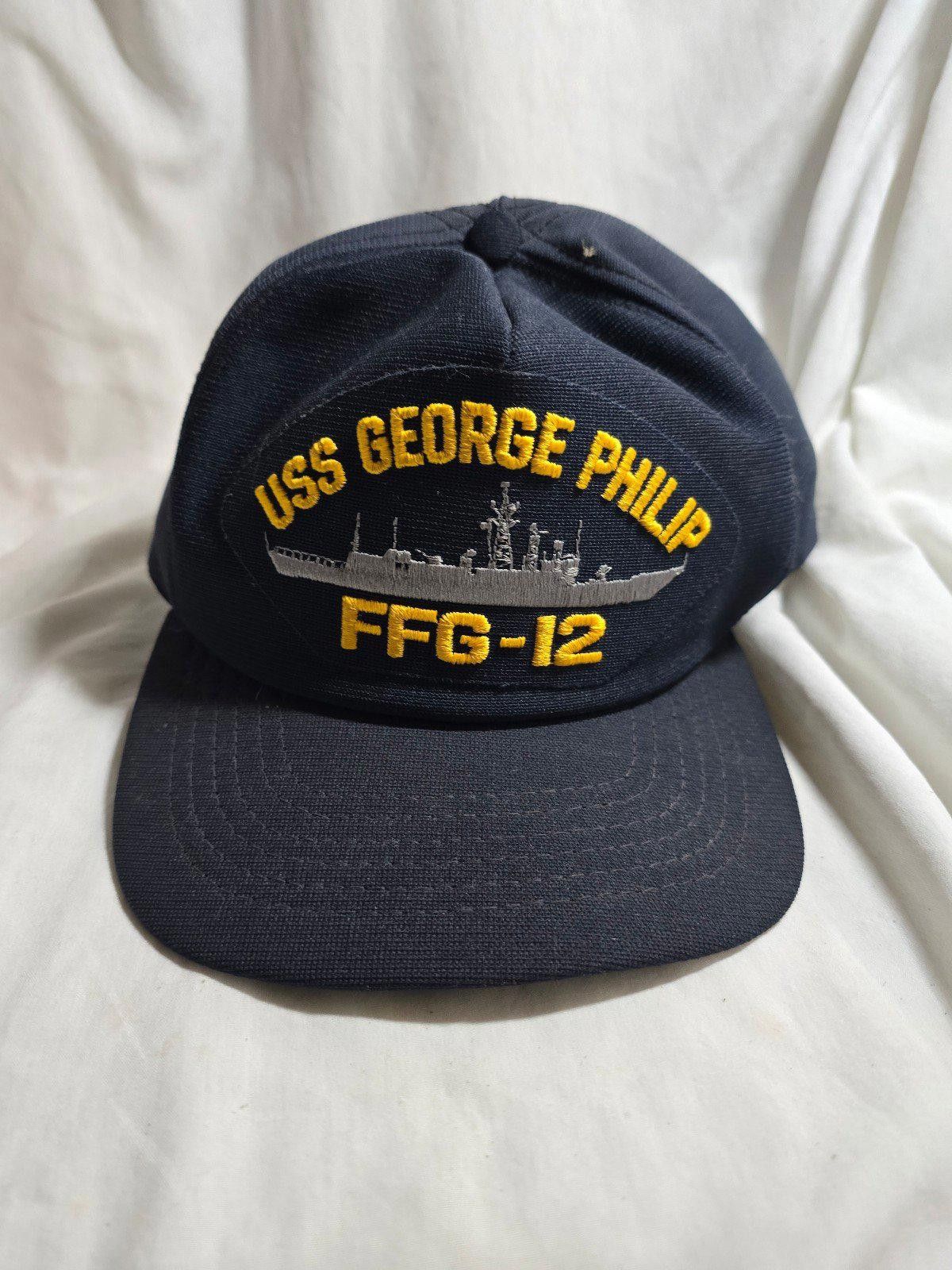 Other USS GEORGE PHILIP FFG-12 SHIP HAT - NAVY BLUE Size ONE SIZE - 2 Thumbnail