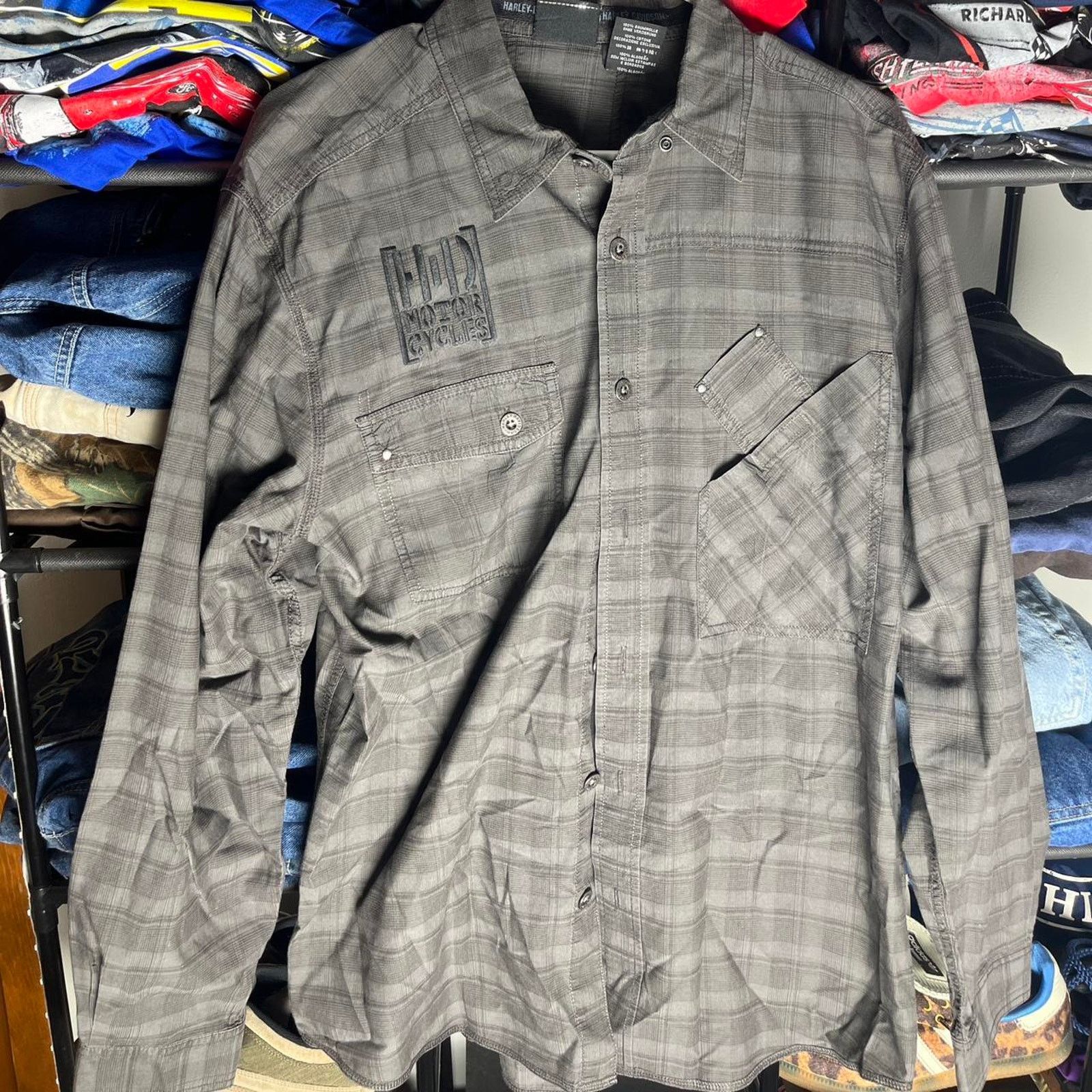 Harley Davidson Harley davidson long sleeve button up Size US L / EU 52-54 / 3 - 1 Thumbnail