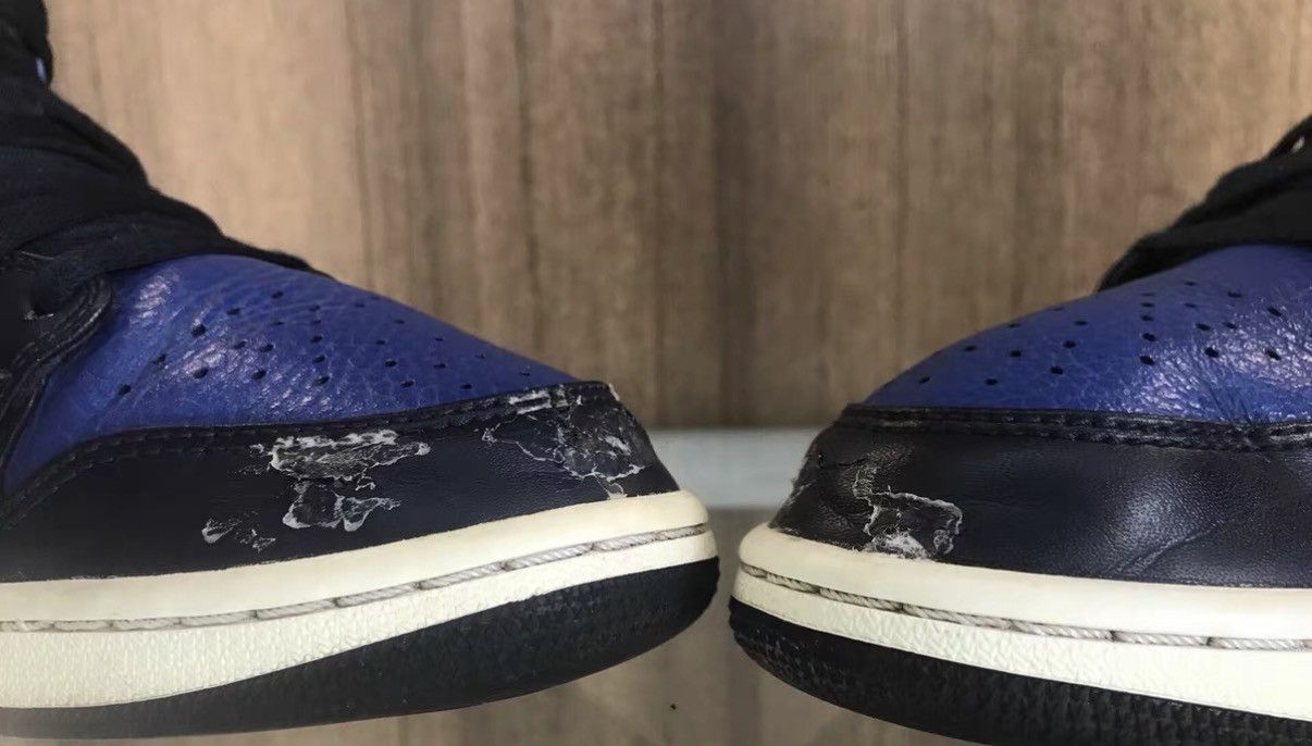 Nike Nike AJ1 Mid Black & Blue J16 Size US 8.5 / EU 41-42 - 7 Thumbnail