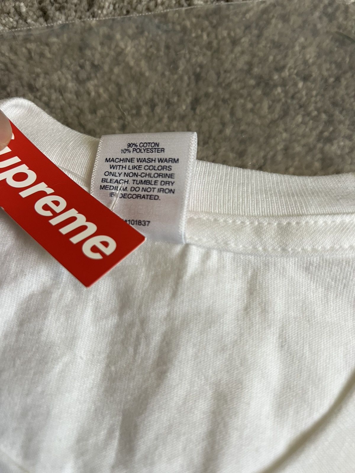 Supreme SS18 Supreme Necklace Tee T-shirt White XL 2018 Size US XL / EU 56 / 4 - 5 Thumbnail