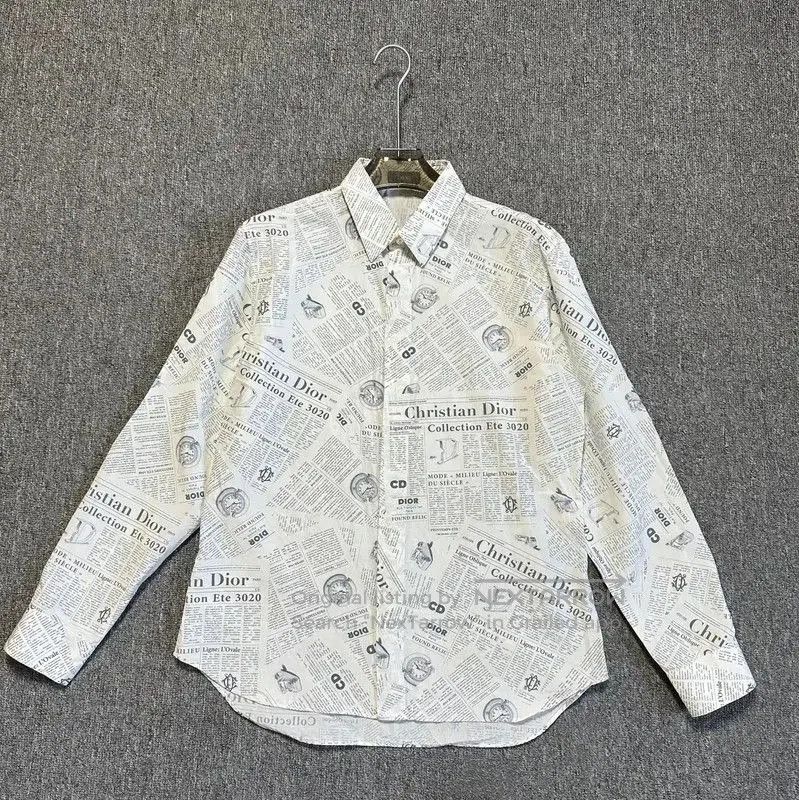 Dior Dior Men's Long Sleeve Graphic Print Shirt . Size US M / EU 48-50 / 2 - 1 Thumbnail