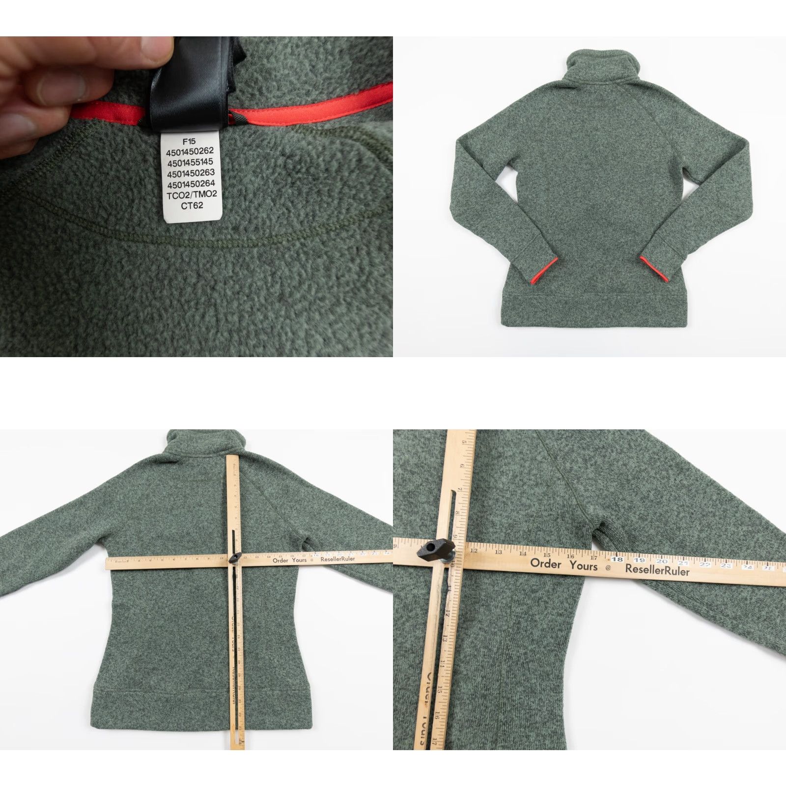 The North Face The North Face Women's Jacket Fleece Full Zip Outdoor Small Green Adult? Size S / US 4 / IT 40 - 8 Thumbnail
