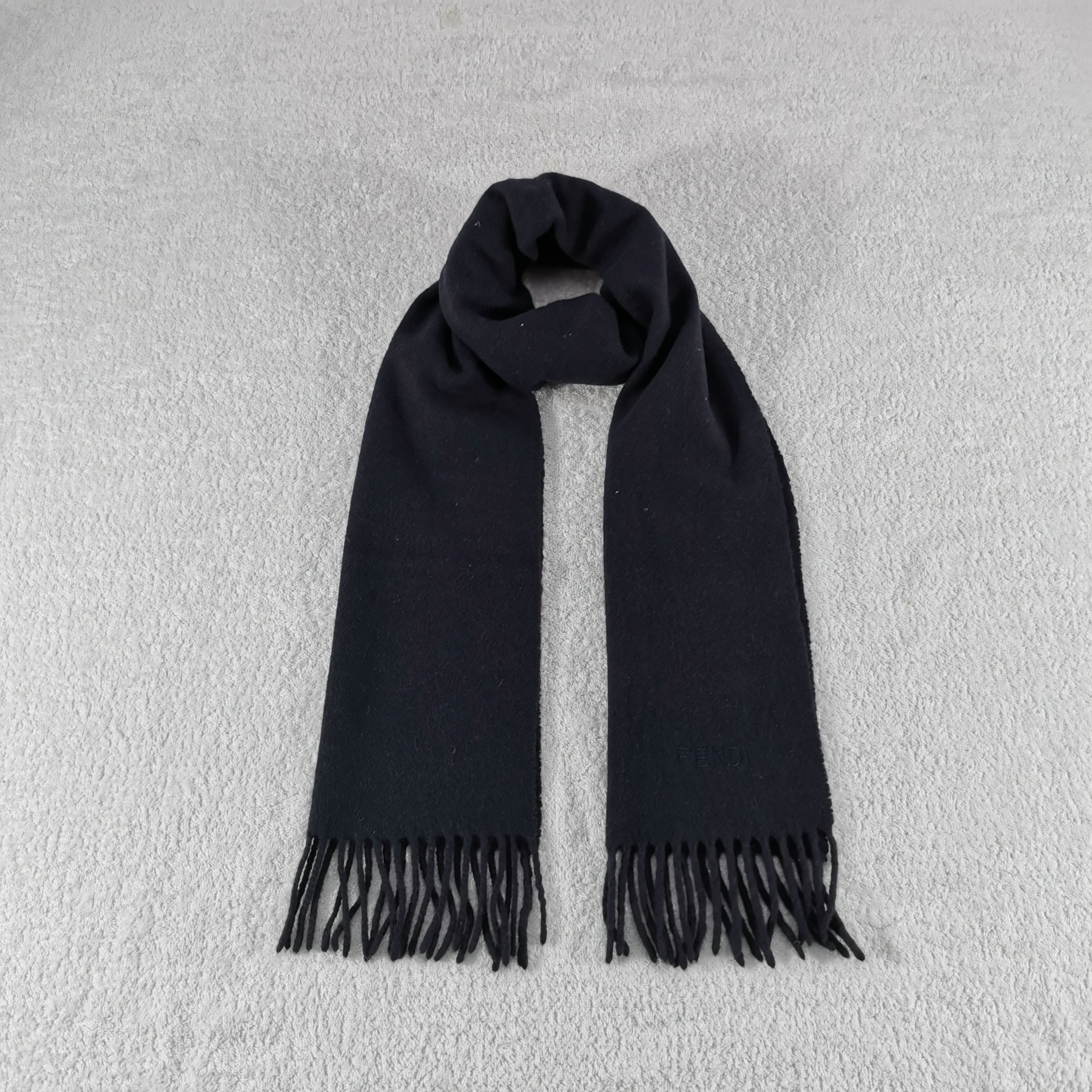 Fendi Vintagfe Fendi Scarf Muffler Fringe Winter Scarves Size ONE SIZE - 1 Thumbnail