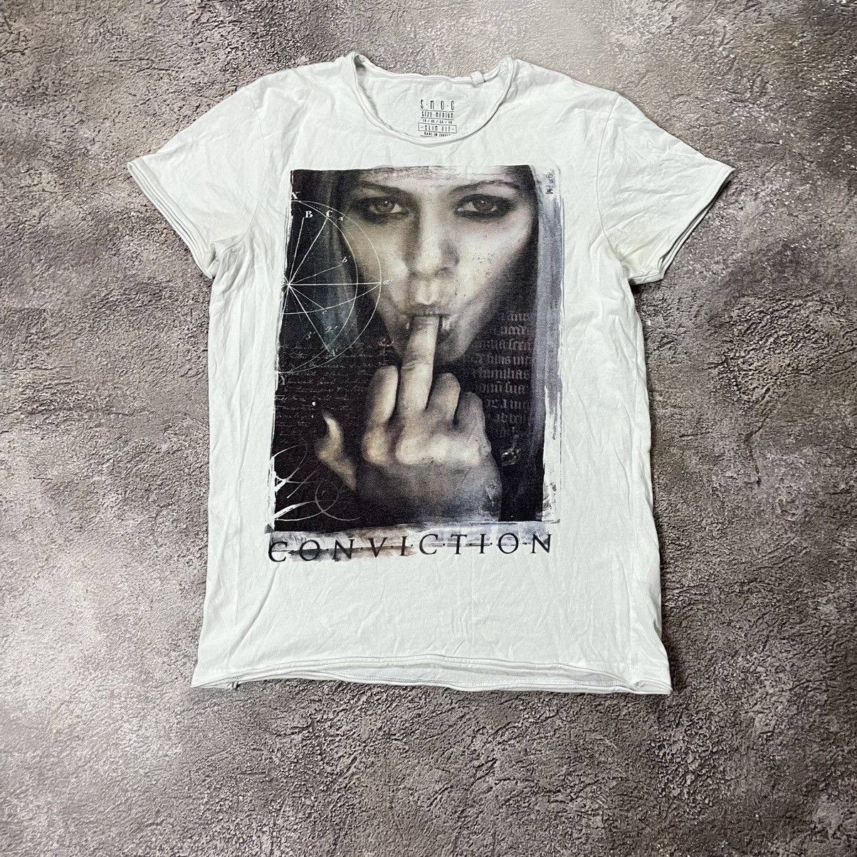 Vintage Vintage Y2K Graphic Tee Provocative Image Oversized Cream S Size US S / EU 44-46 / 1 - 2 Thumbnail