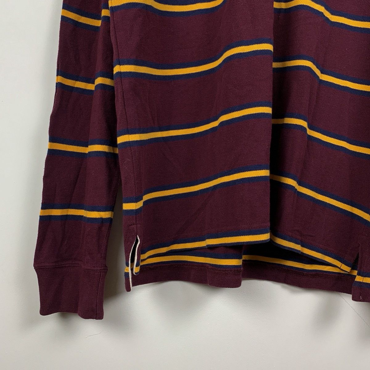 Polo Ralph Lauren Polo Ralph Lauren "2" Striped Rugby Long Sleeve Polo Shirt Size US L / EU 52-54 / 3 - 3 Thumbnail