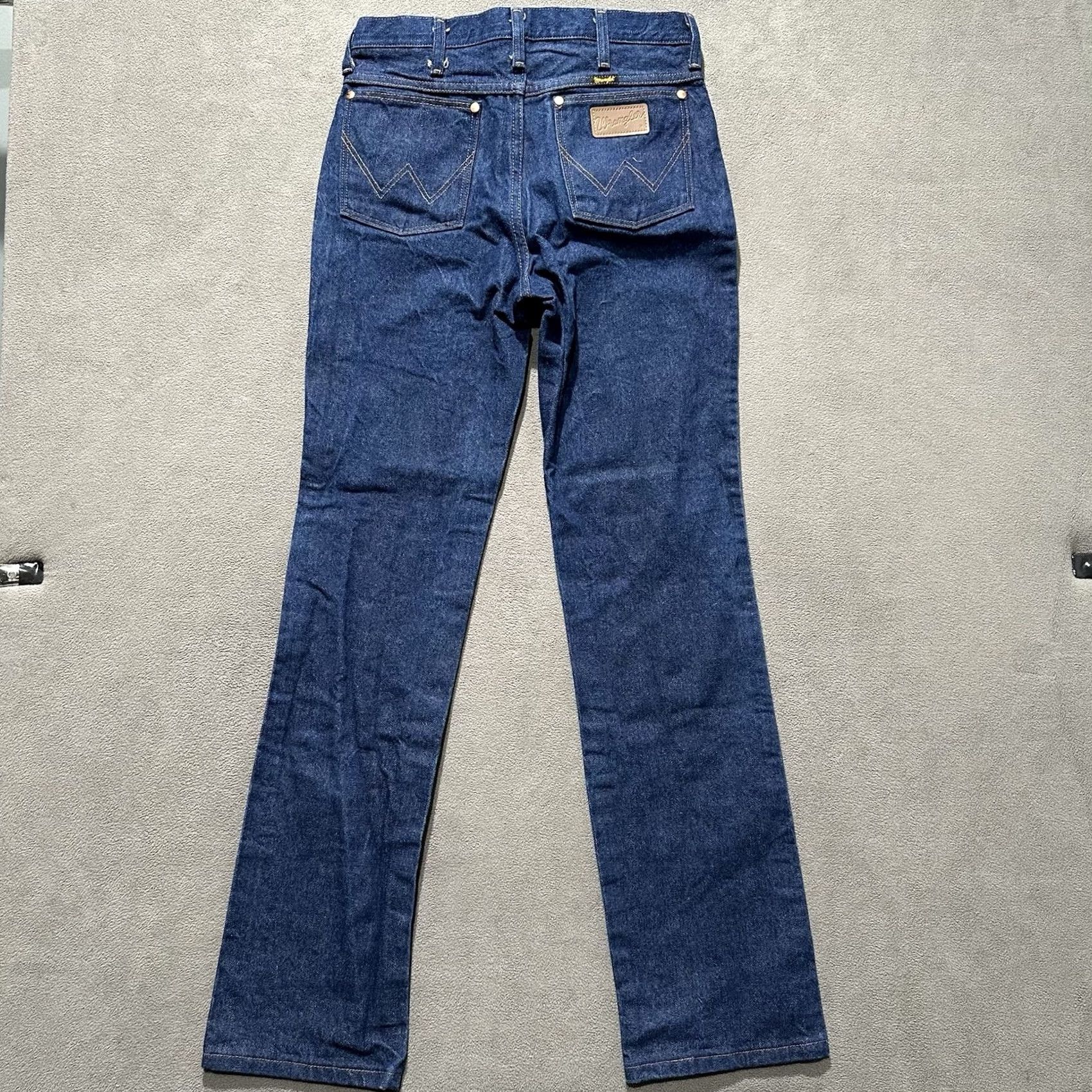 Wrangler Wrangler Jeans Men 31x34 Slim Fit Blue Western Cowboy Cut - Good Condition Size US 31 - 2 Thumbnail