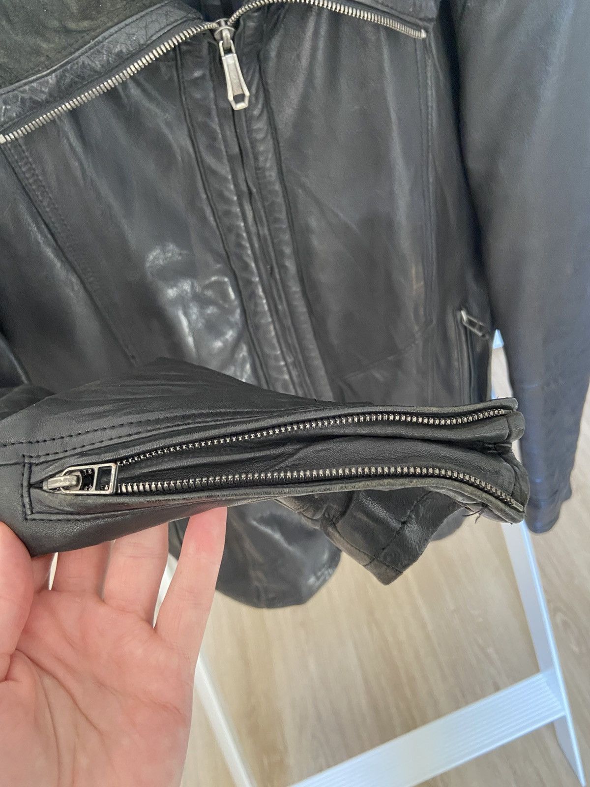 5351 POUR LES HOMMES 5351 Leather Zip Jacket Size US M / EU 48-50 / 2 - 7 Thumbnail