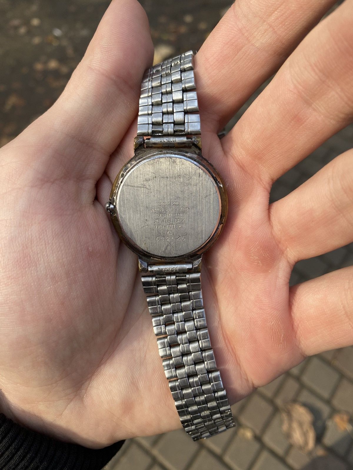 Japanese Brand VINTAGE SEIKO 7N01 | Rare 90s Y2K Avant-Garde Two-Tone Size ONE SIZE - 6 Thumbnail
