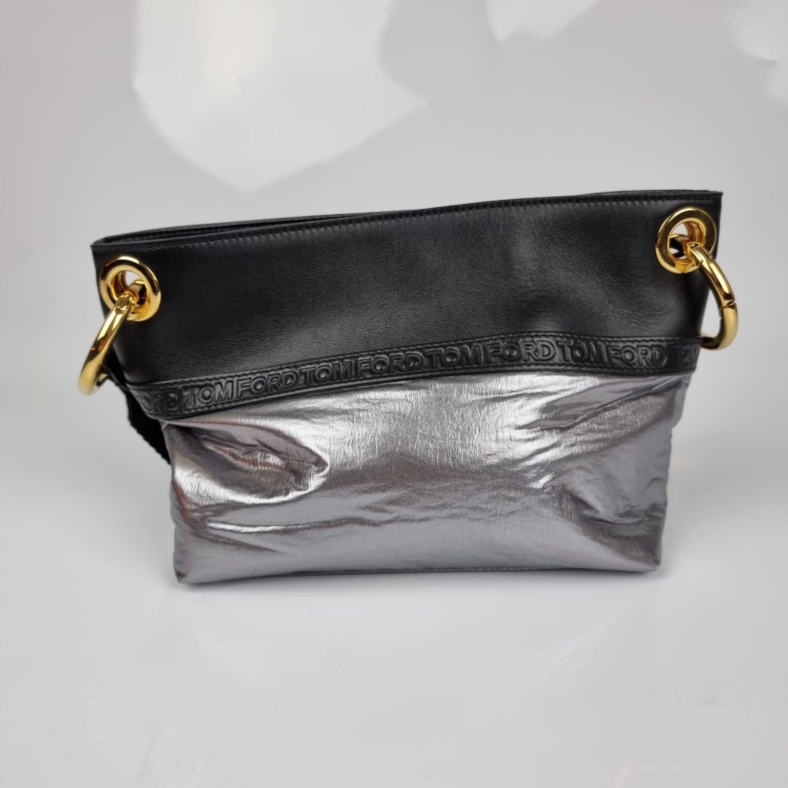 Tom Ford TOM FORD Black/Silver Shoulder Bag New Size ONE SIZE - 6 Thumbnail