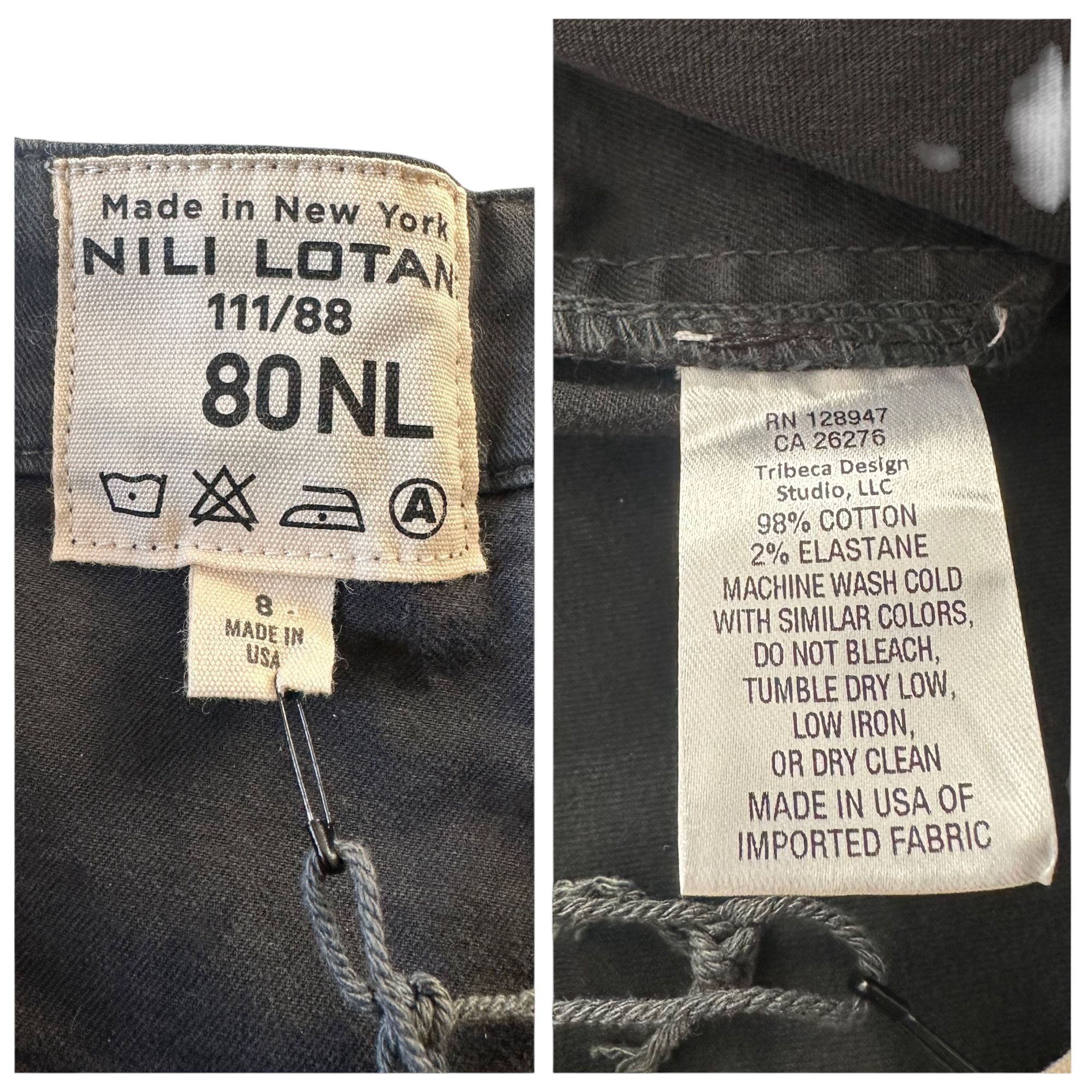 Nili Lotan Nili Lotan Jenna Pants in Carbon, Size 8, New with tag Size 30" / US 8 / IT 44 - 4 Thumbnail