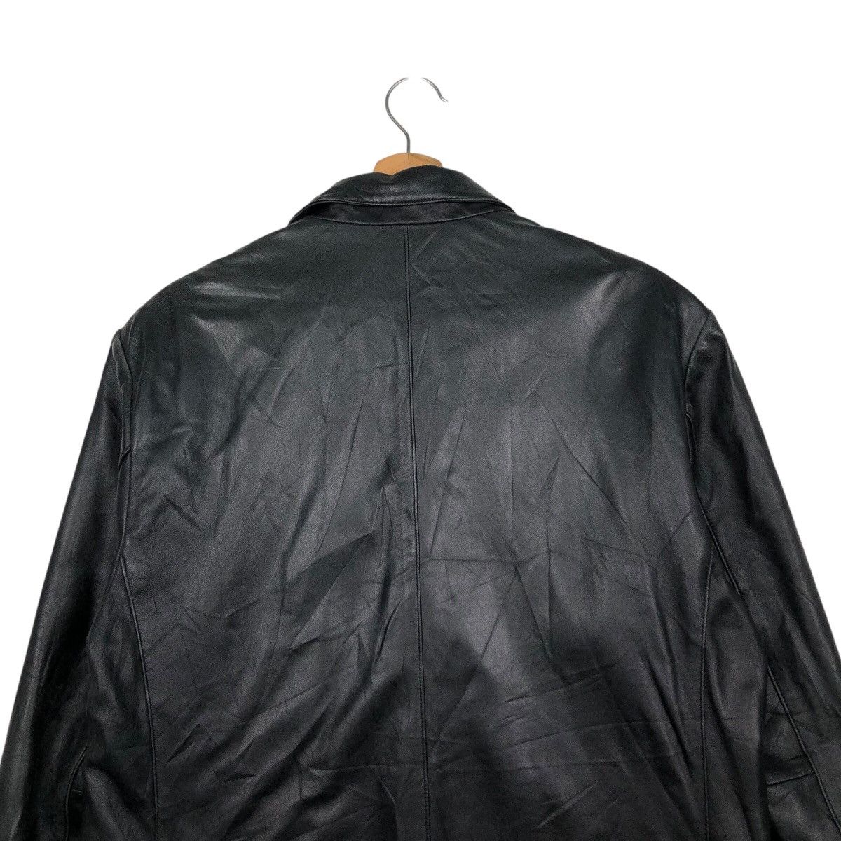 Japanese Brand 📌Vintage Chore Leather Jacket Biker Nichiwa Issey Miyake Size US M / EU 48-50 / 2 - 10 Thumbnail