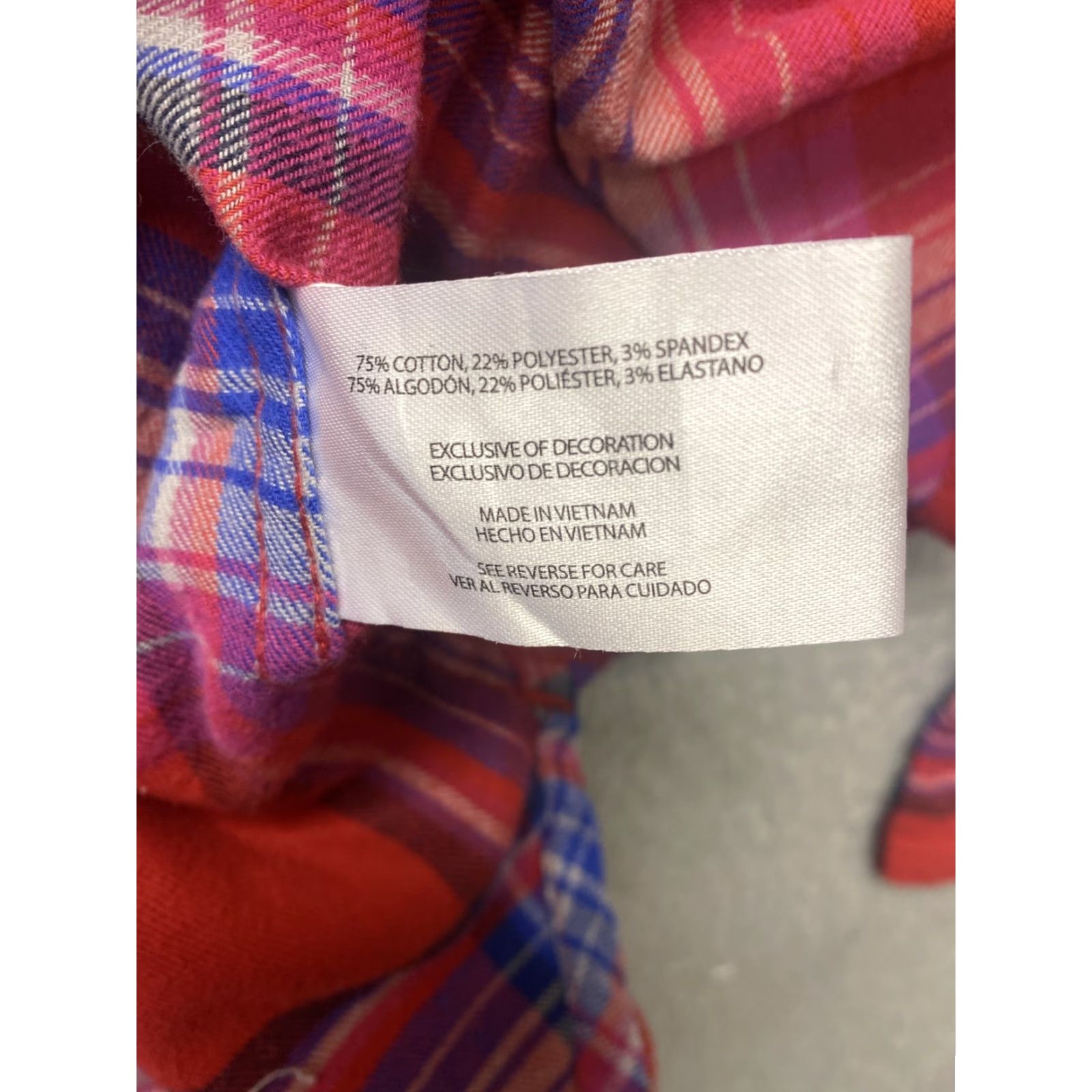 Orvis Orvis Shirt Womens L Red Purple White Plaid Button Up Outdoors Ladies 102-16 Red Button Collared Casual All Seasons Pockets Cotton Polyester Spandex Size L / US 10 / IT 46 - 7 Thumbnail