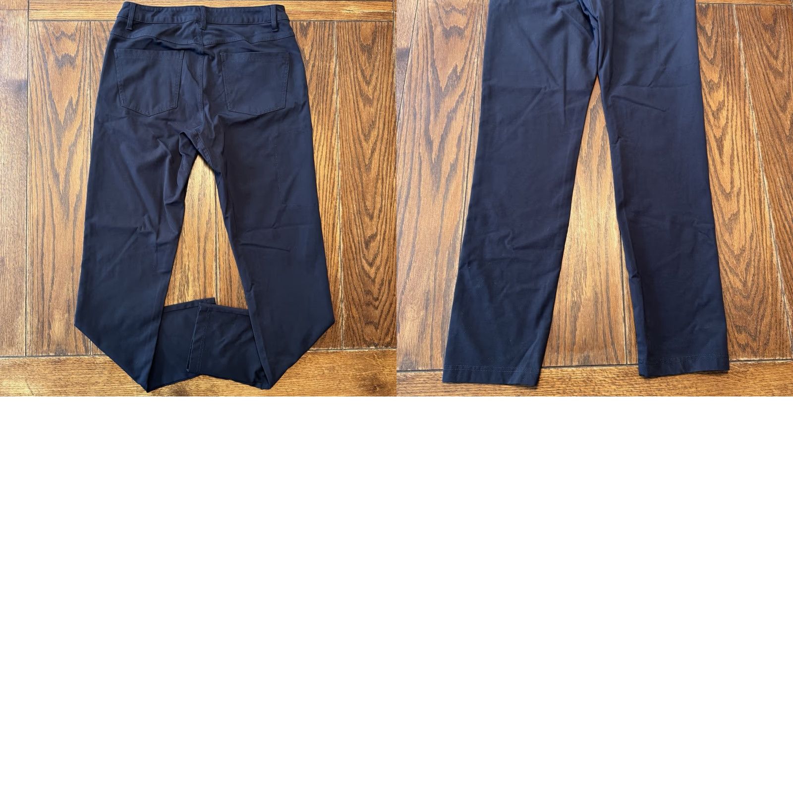 Vintage BYLT Premium Basics Pants Mens 33 Tall Navy Blue Everyday Pant 2.0 Regular Rise 10 Zip Button Chino Pockets Knit Stretch Casual Business Travel Size US 33 - 8 Thumbnail