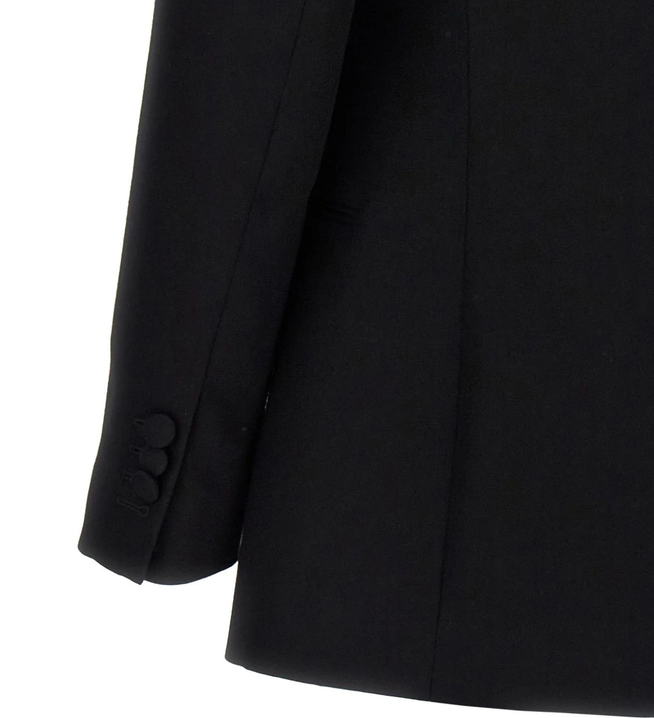 Balmain Balmain Grain De Poudre Jacket with Embroidered Collar Size 52R - 6 Thumbnail