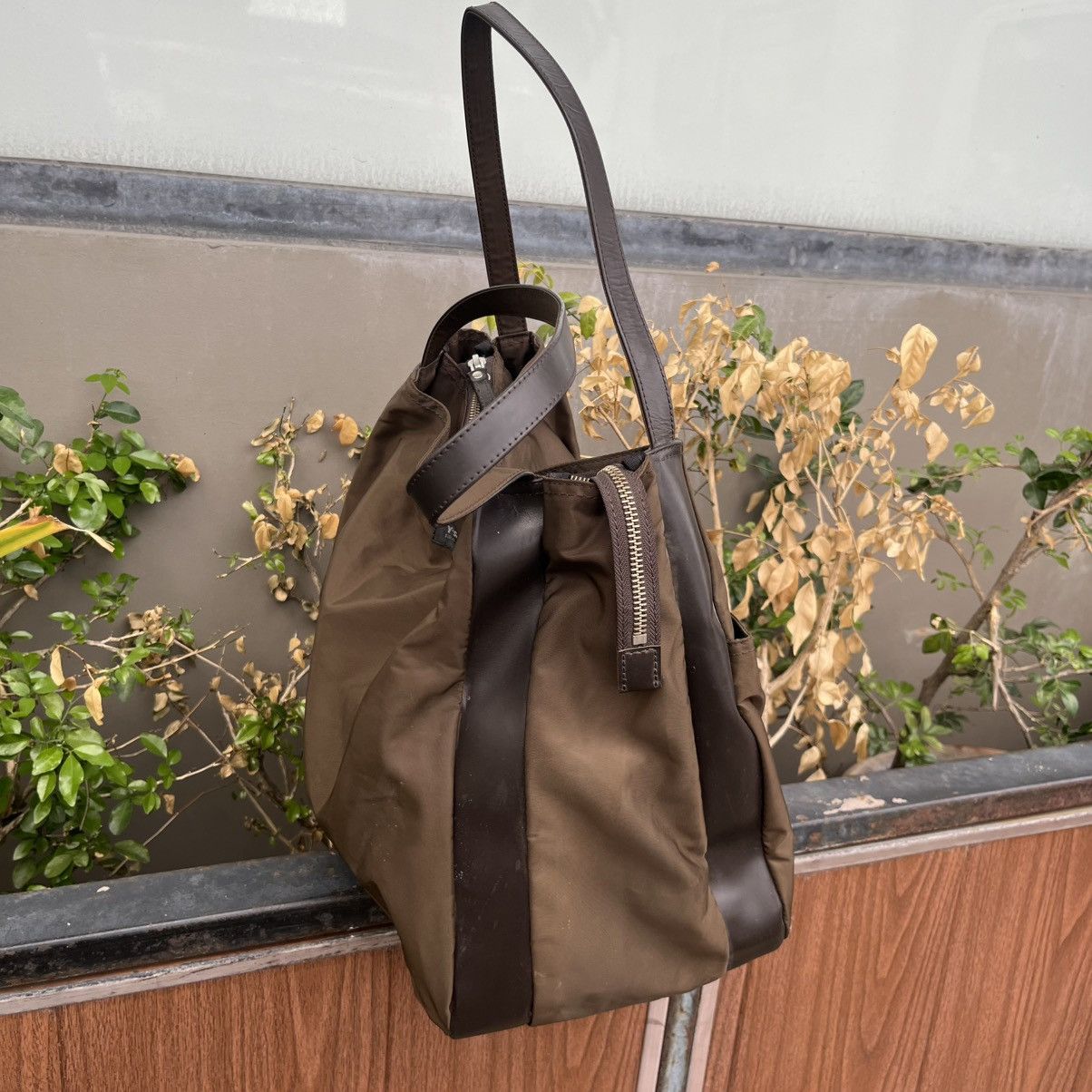 Yohji Yamamoto Y’Saccs Yohji Yamamoto Brown Tote Bag Size ONE SIZE - 7 Thumbnail