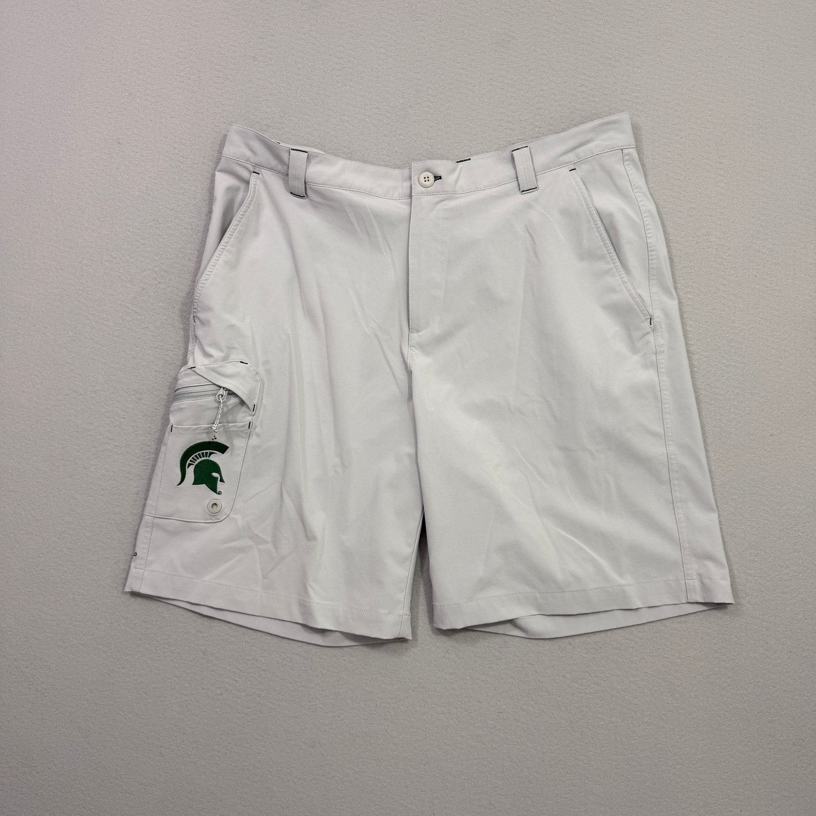 Columbia Columbia PFG Michigan State Spartans Shorts Men's 38 Gray Size US 38 / EU 54 - 1 Thumbnail