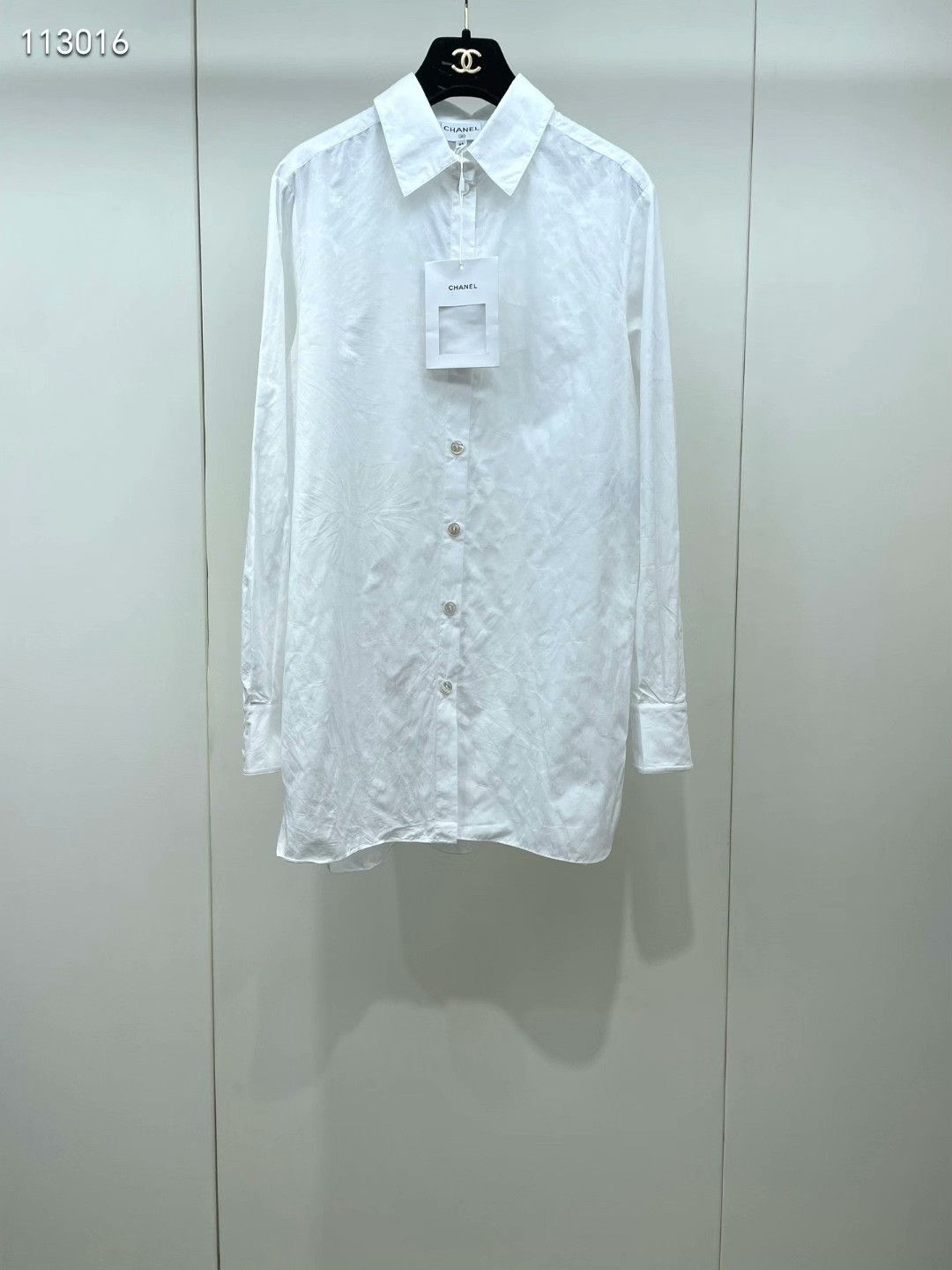 Chanel Chanel 24C Resort Long Logo Shirt Size XXS / US 00 / IT 34 - 1 Thumbnail