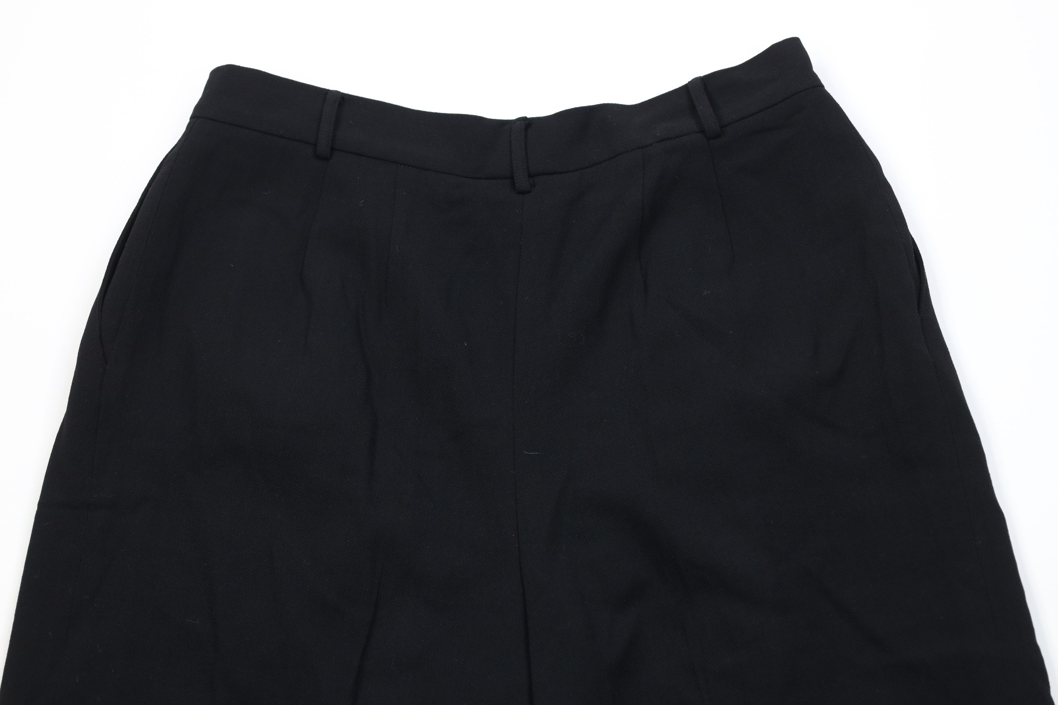 Vintage Vintage 90s Streetwear Heavyweight Knit Wide Leg Pants Black Size 38" / US 16 / IT 52 - 10 Thumbnail