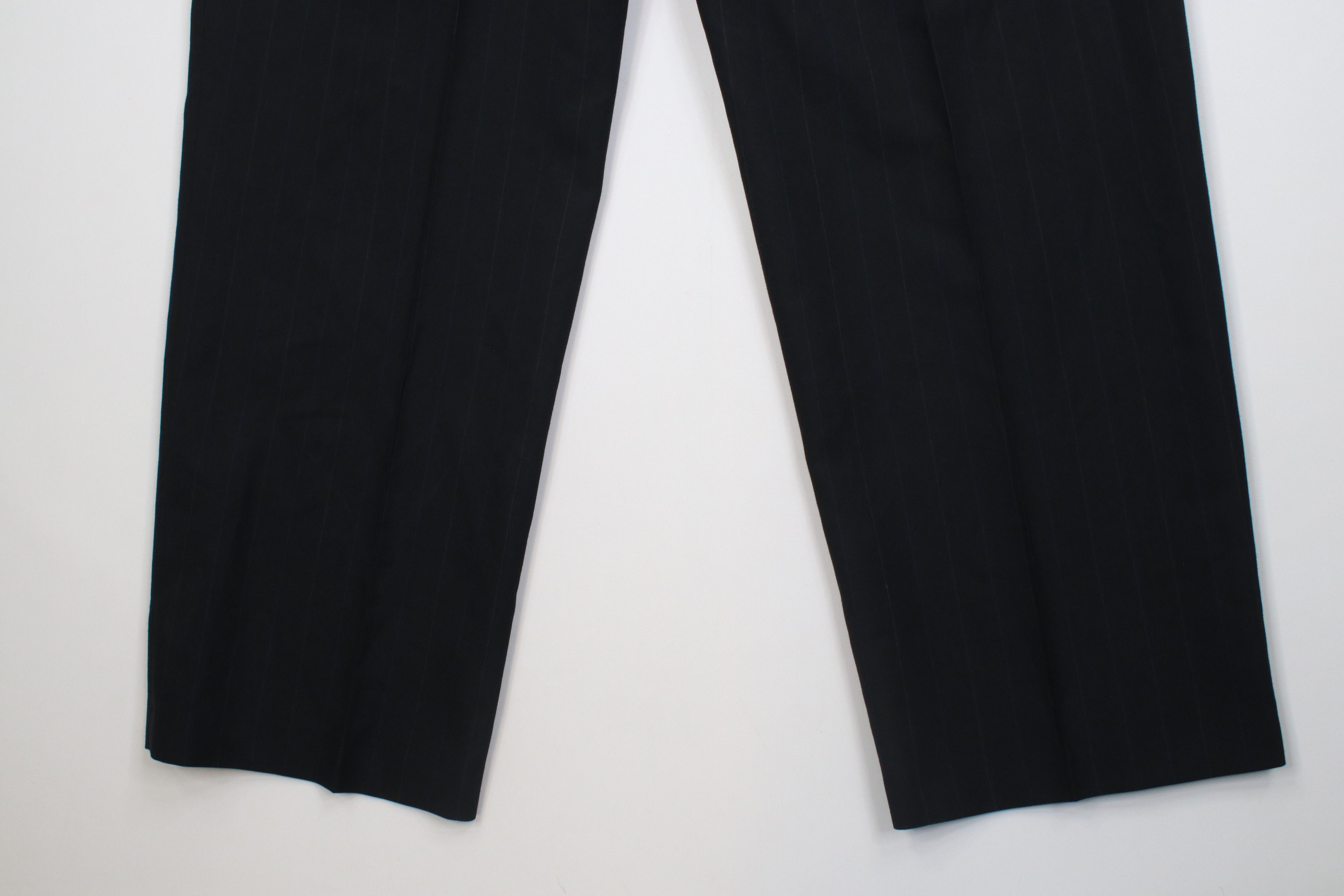 Vintage Vintage 90s Streetwear Knit Wide Leg Chino Pants Black Size US 42 / EU 58 - 11 Thumbnail