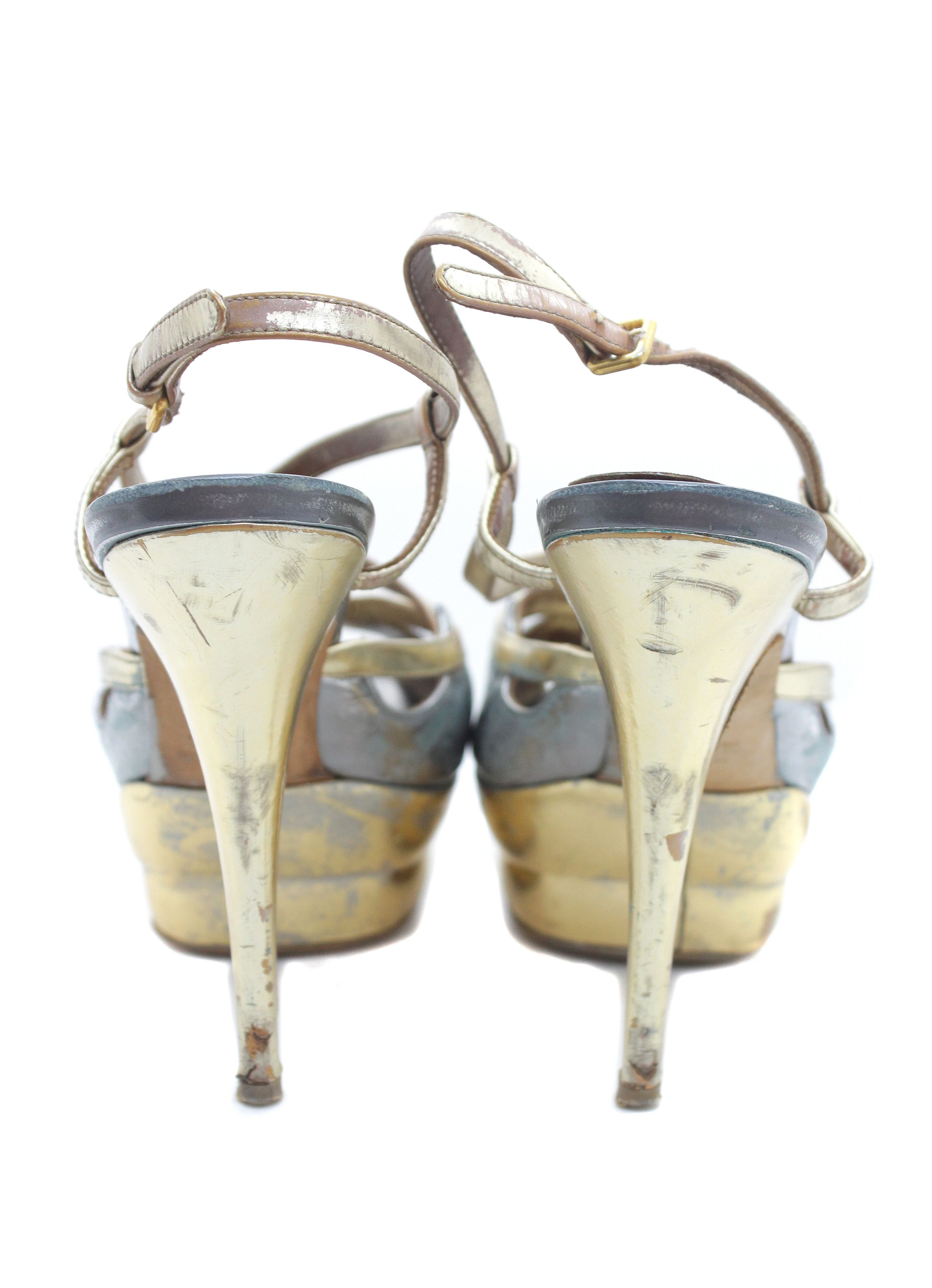 Miu Miu 00S Painter Heels Vintage Size US 5 / IT 35 - 3 Thumbnail