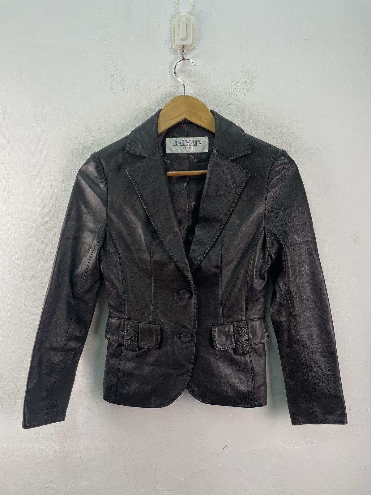 Balmain Vintage Balmain Sheepskin Coat Leather Jacket Size US S / EU 44-46 / 1 - 1 Thumbnail