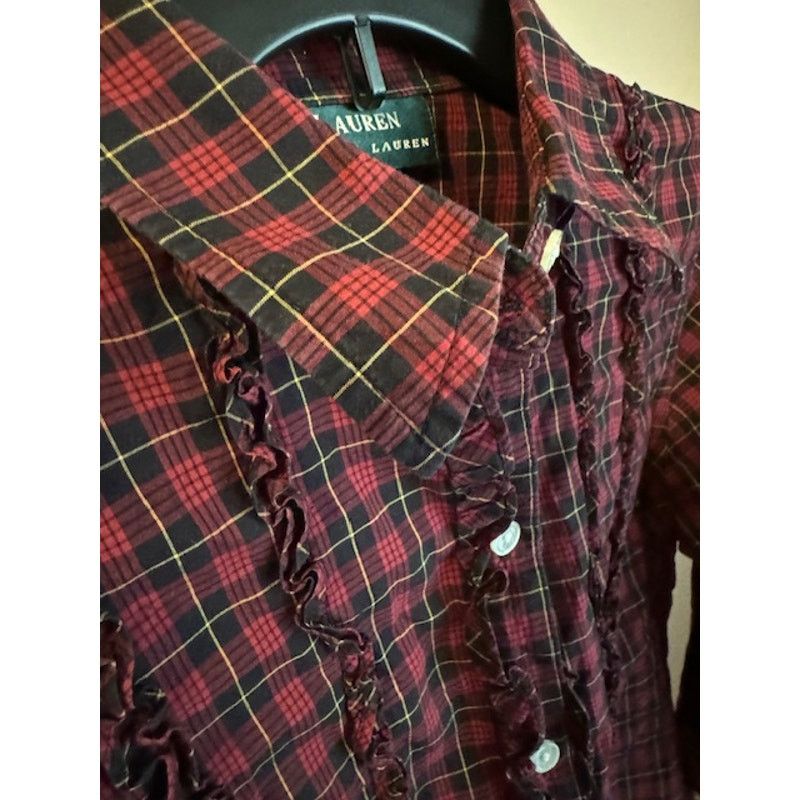 Lauren Ralph Lauren Vintage Lauren Ralph Lauren Wallace Tartan Plaid Ruffled S Size S / US 4 / IT 40 - 4 Thumbnail