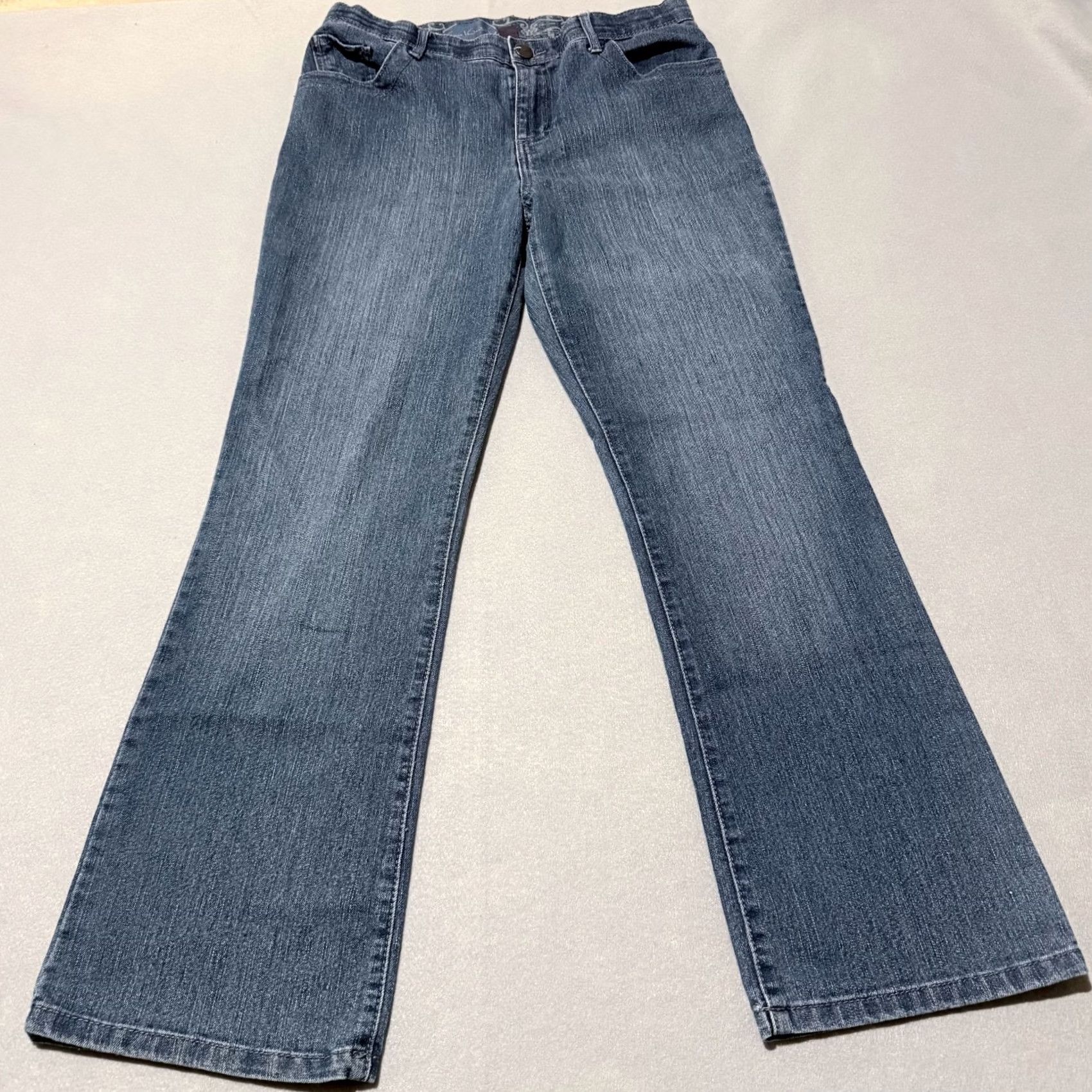Gloria Vanderbilt Gloria Vanderbilt Jeans Women's Bootcut Blue 8P Denim Zip-Fly 5-Pocket Solid Mid Rise Vintage 90s Mens Womens Girls 8P Size 30" / US 8 / IT 44 - 2 Thumbnail
