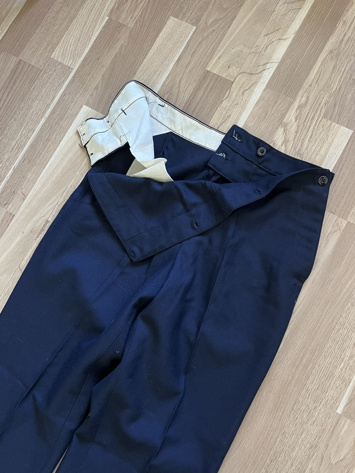 Other Vintage 70s workwear French wool pants army blue archive Size US 34 / EU 50 - 3 Thumbnail