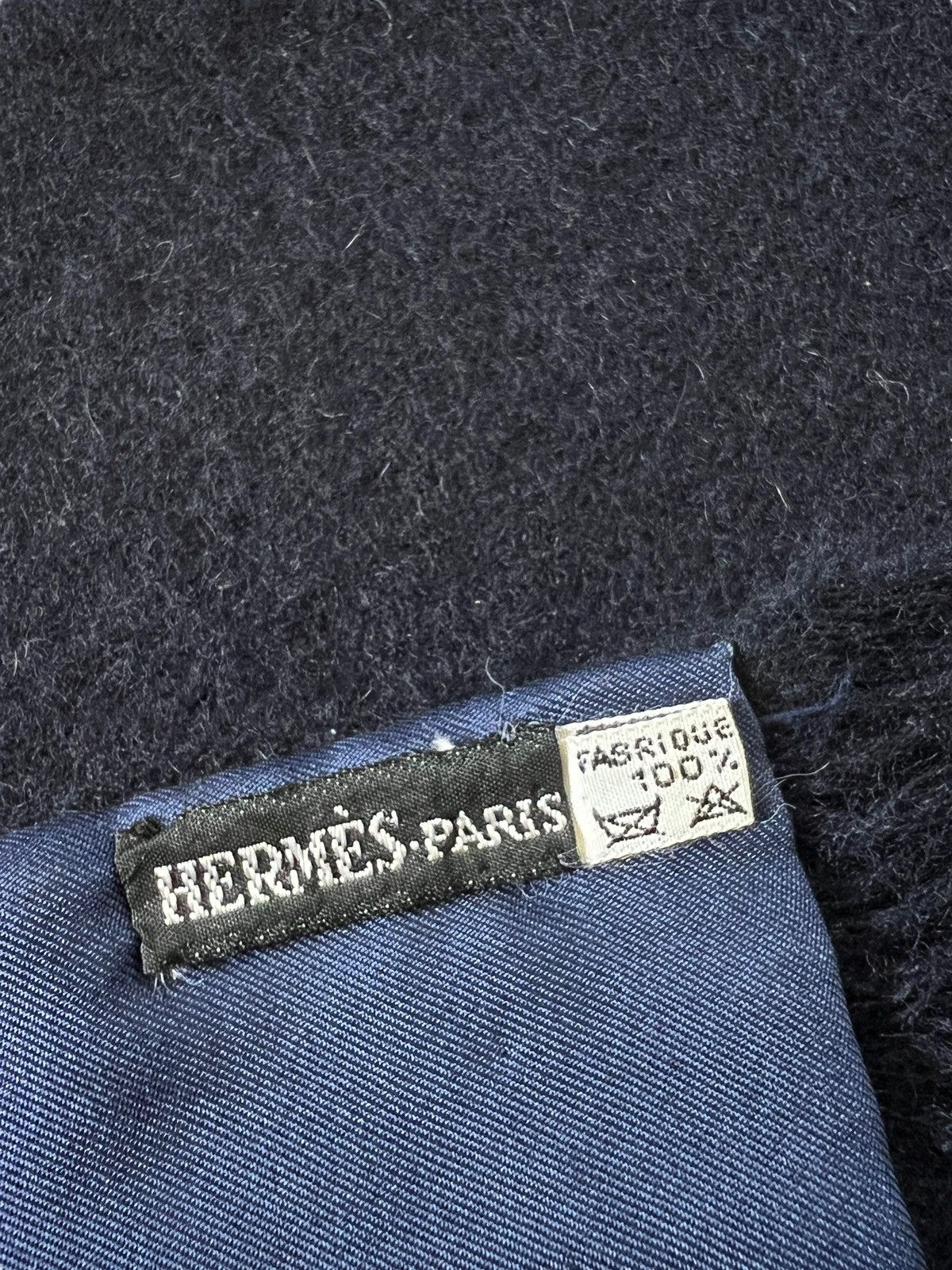 Vintage Hermes Double Sided Cashmere Silk Muffler