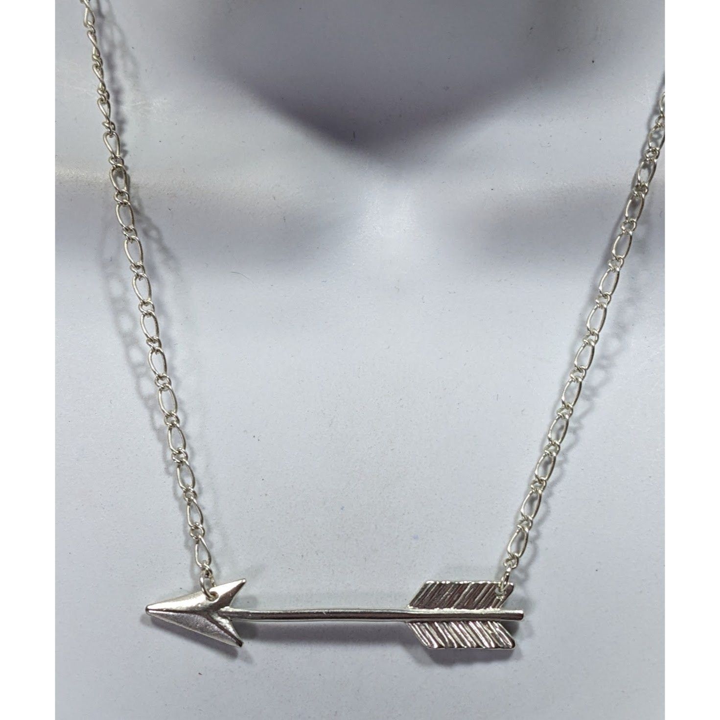 Other ZAD Vintage 90s Silver Tone Arrow Necklace Size ONE SIZE - 5 Thumbnail