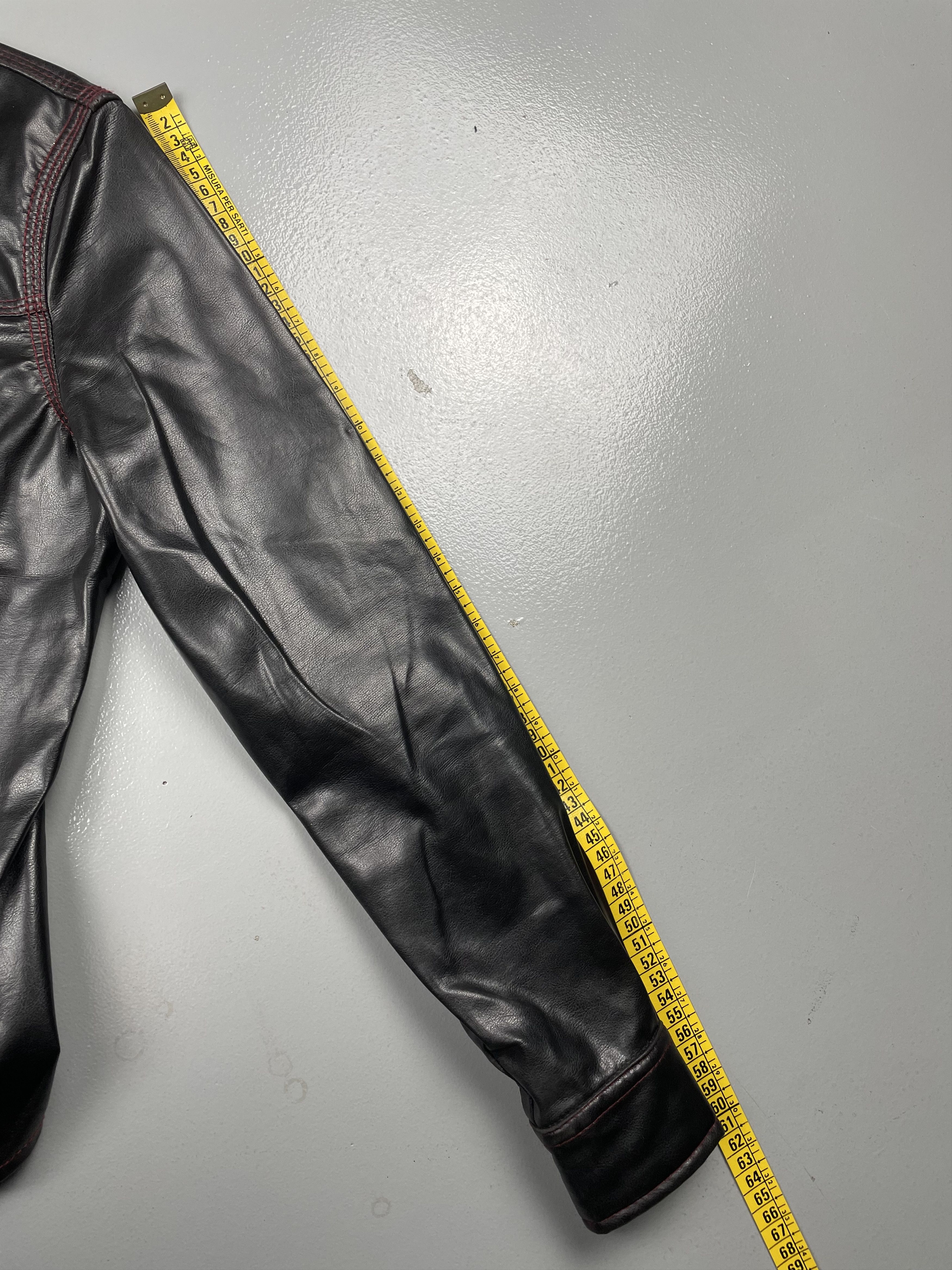 Jean Paul Gaultier vintage Gaultier Jean's faux leather zip-up shirt Size XS / US 0-2 / IT 36-38 - 16 Thumbnail