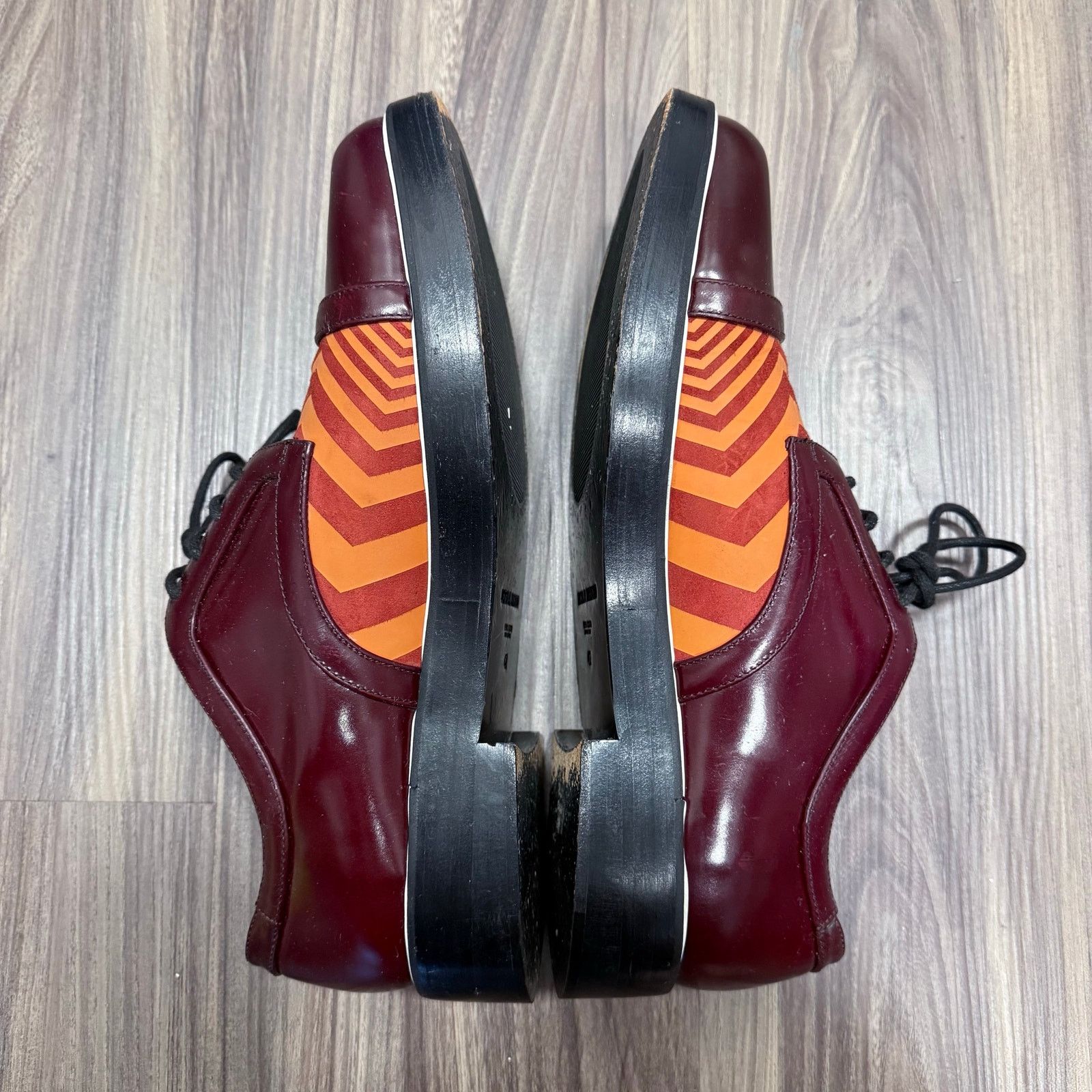 Nicholas Kirkwood Nicholas Kirkwood Striped Leather Derby Shoes Brown 42 Size US 9 / EU 42 - 5 Thumbnail