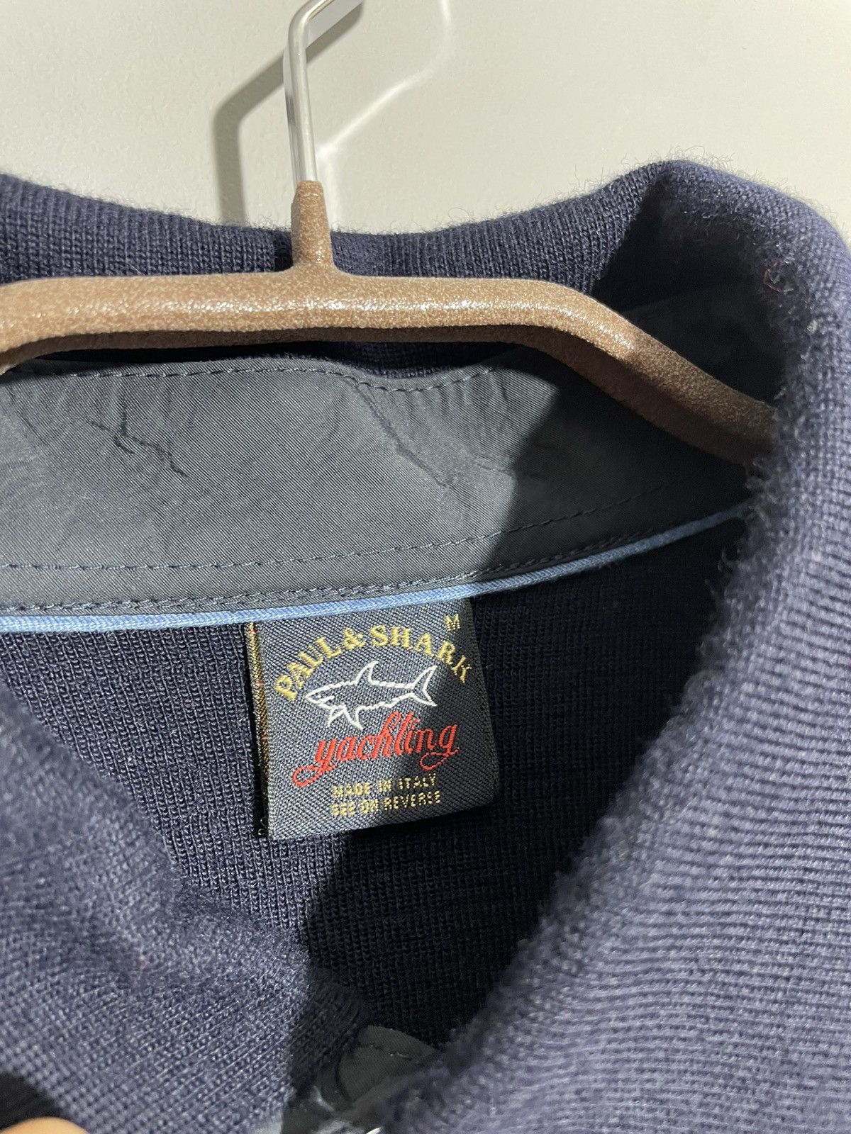 Paul & Shark Paul&Shark Mens Navy Blue Wool Jumper size M Size US M / EU 48-50 / 2 - 8 Thumbnail