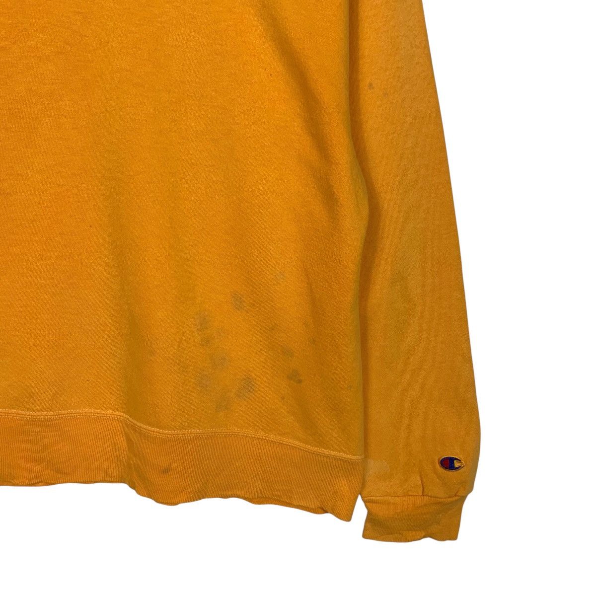 Champion Vintage Y2k CHAMPION Orange Crewneck Sweatshirt #3577-C163 Size US XL / EU 56 / 4 - 7 Thumbnail