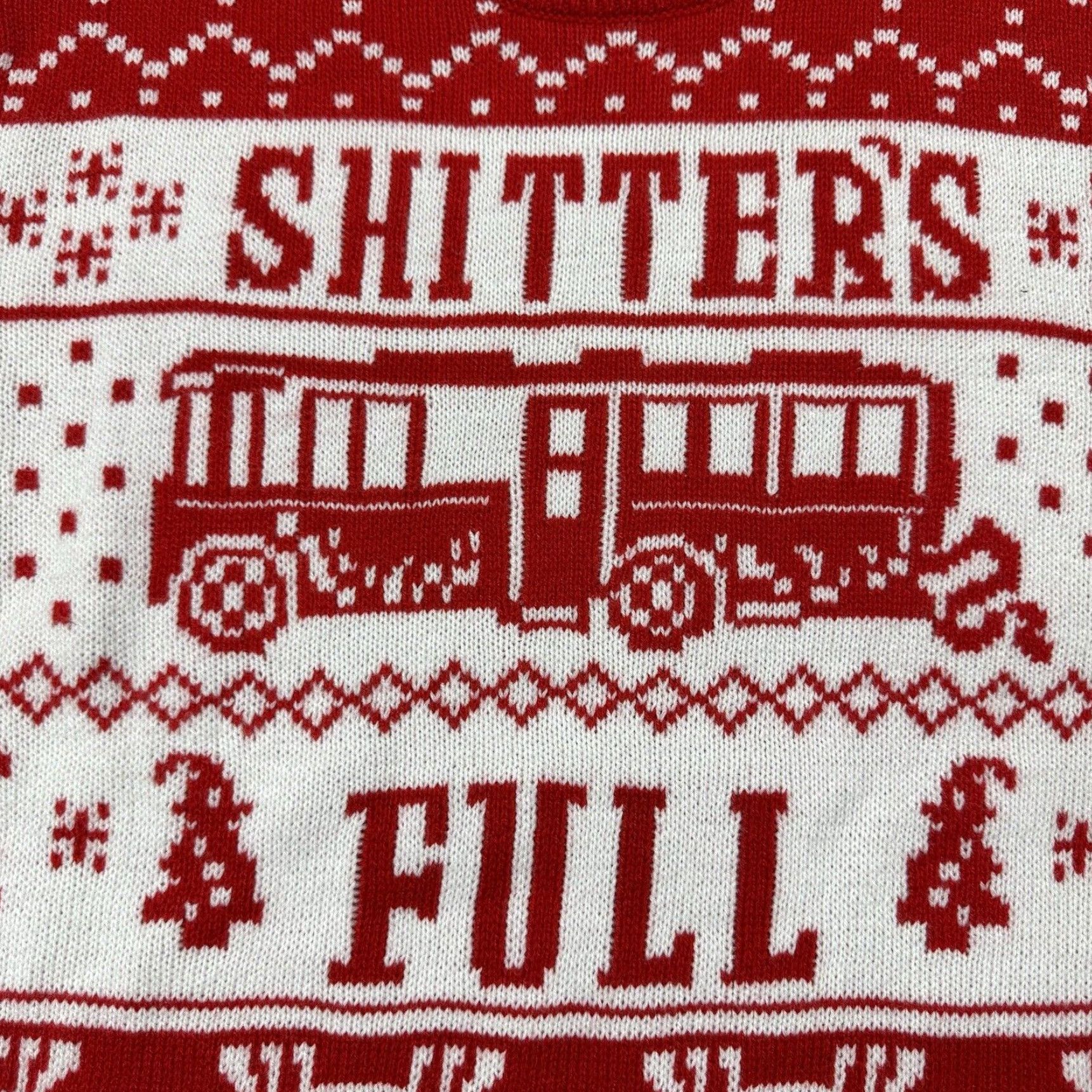 Ripple Junction NATIONAL LAMPOON VACATION SHITTERS Christmas Sweater Knit Pullover Multicolor L Men Adults Size US L / EU 52-54 / 3 - 2 Thumbnail