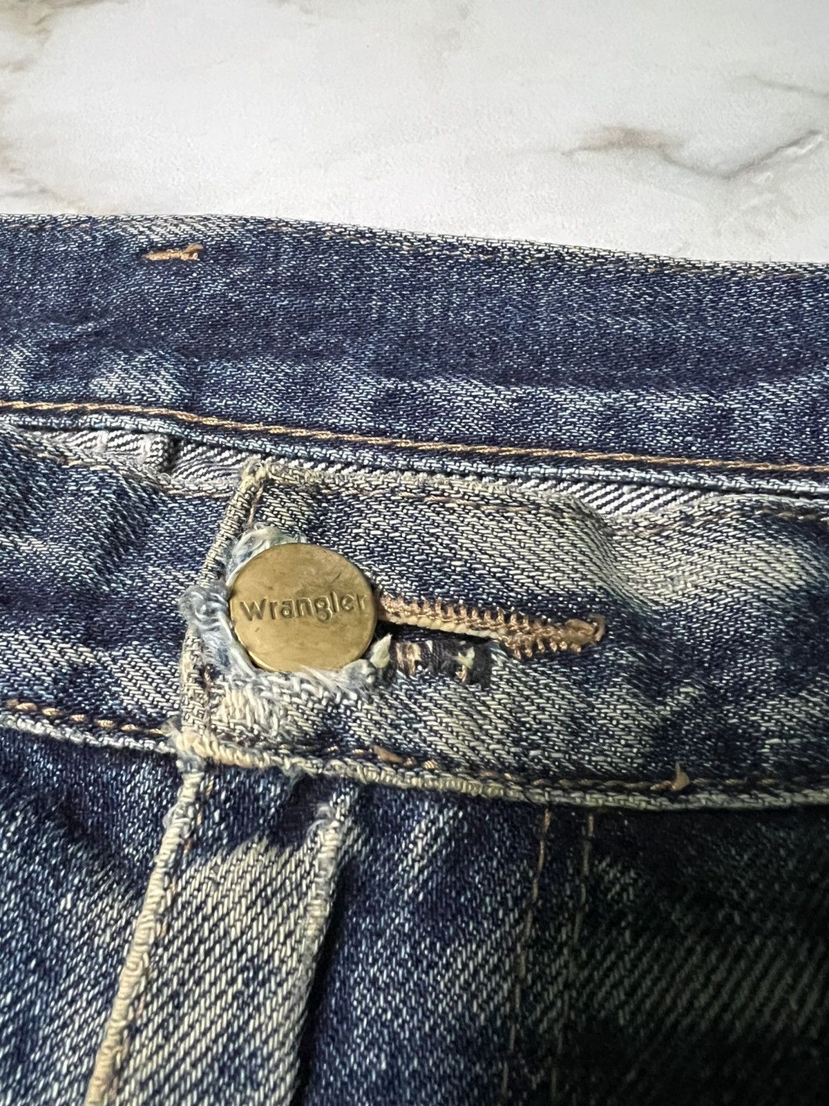 If Six Was Nine × Vintage × Wrangler 💥Baggy💥Vintage 90’s Wrangler Distress Washed Jean Size US 34 / EU 50 - 10 Thumbnail