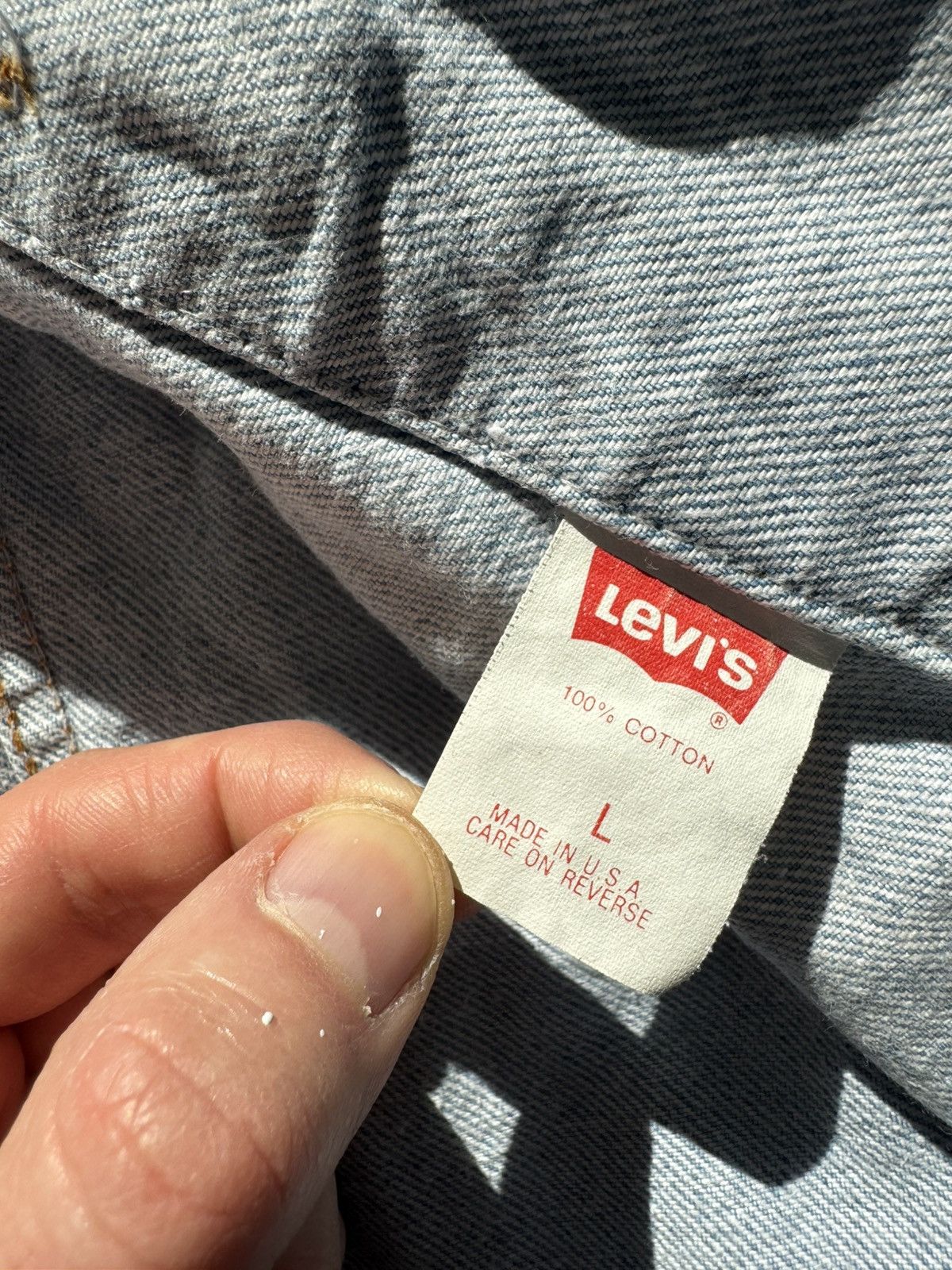 Levi's Levis Vintage Denim Trucker Jacket 70507 90s Made In USA Size US L / EU 52-54 / 3 - 6 Thumbnail