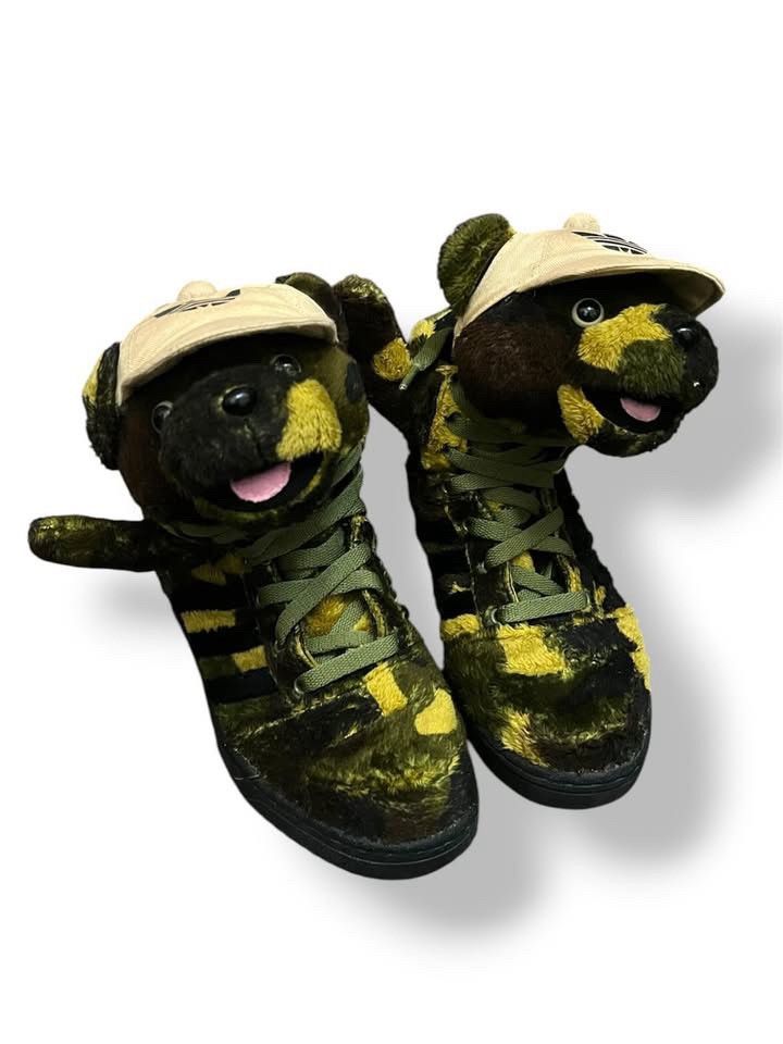Adidas × Jeremy Scott Adidas X Jeremy Scott Camo Bear Size US 5.5 / EU 38 - 1 Thumbnail