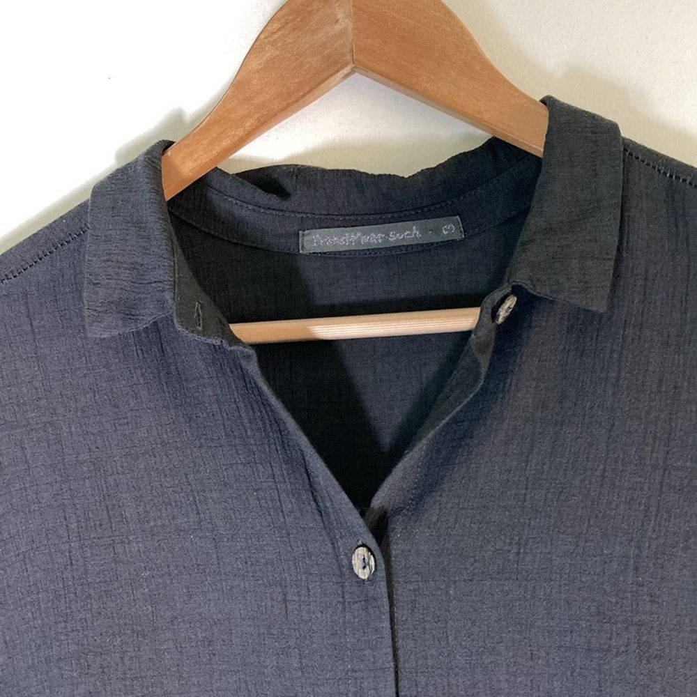 Transit Transit Par Such Size 3 Gray Viscose Wool Button Up Shirt wi Size L / US 10 / IT 46 - 4 Thumbnail